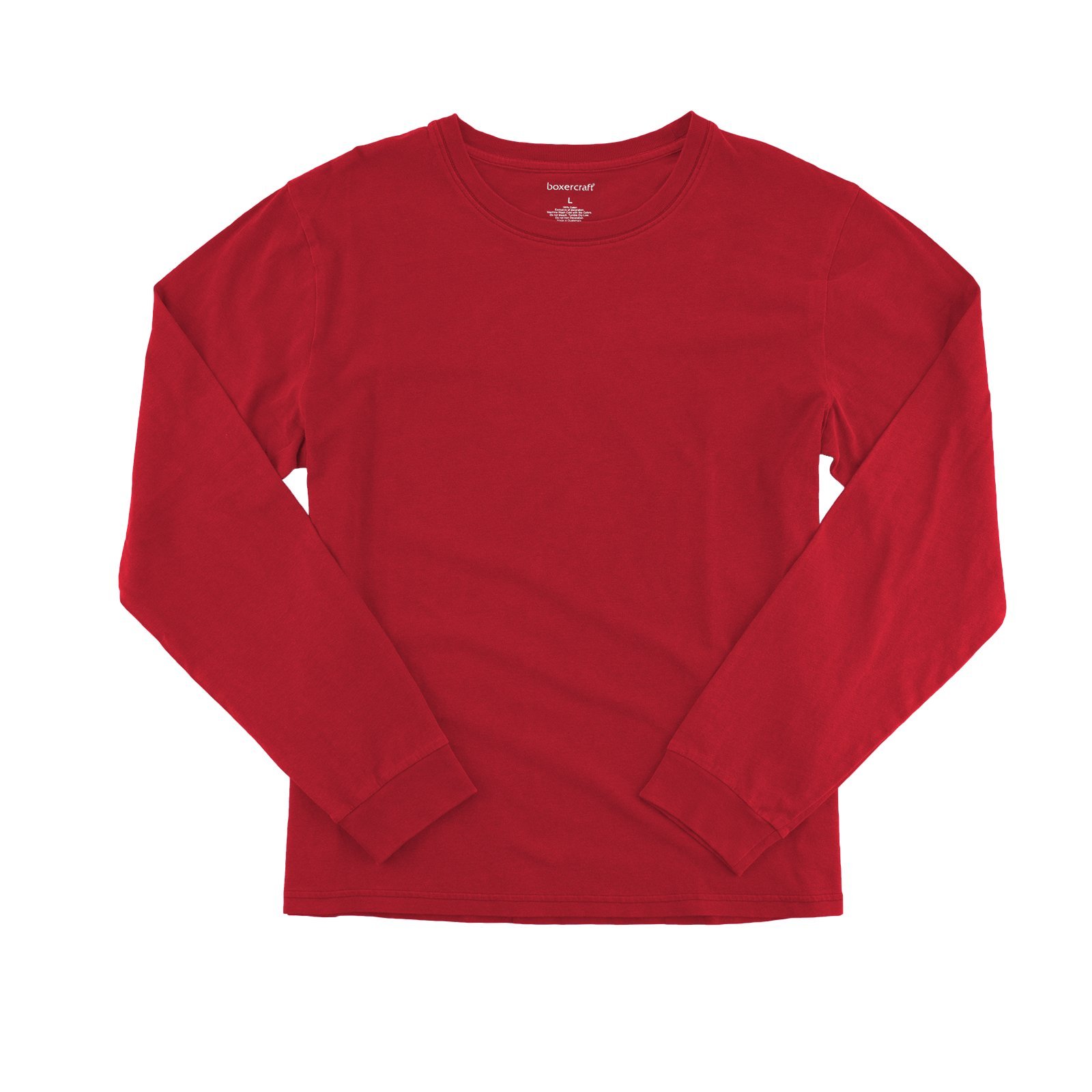 Boxercraft Vintage Crew Neck Long Sleeve Cotton Blend T-Shirt for Men & Women | Soft Comfortable Casual Wear | Perfect for Everyday Outfits, Layering & Street Style Fashion