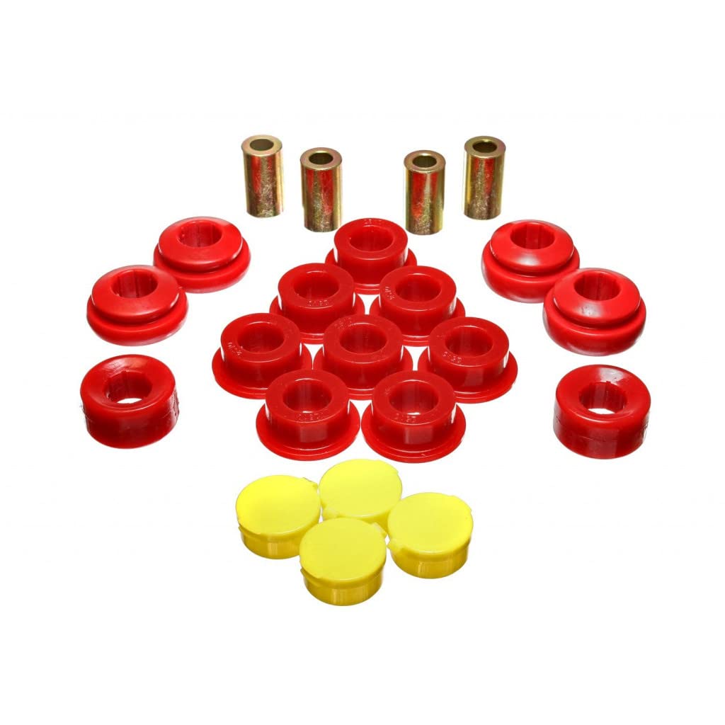 Energy Suspension Rear Control Arm Bushing Set (Red) - Compatible with Acura RSX 2002-2004 Models | 16.3117R | Improves Handling & Ride Comfort for Performance Driving & Daily Commutes