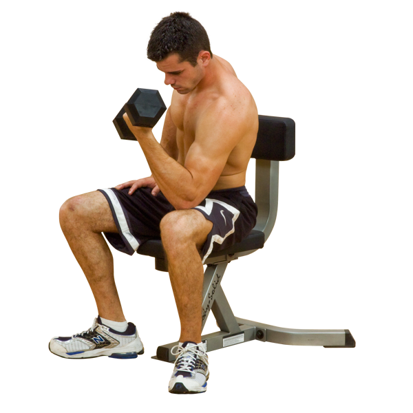 Body Solid GST20 Utility & Shoulder Stool - Adjustable Height Stool for Home Gym, Workout & Fitness Training | Perfect for Weightlifting, Shoulder Exercises & Home Workouts