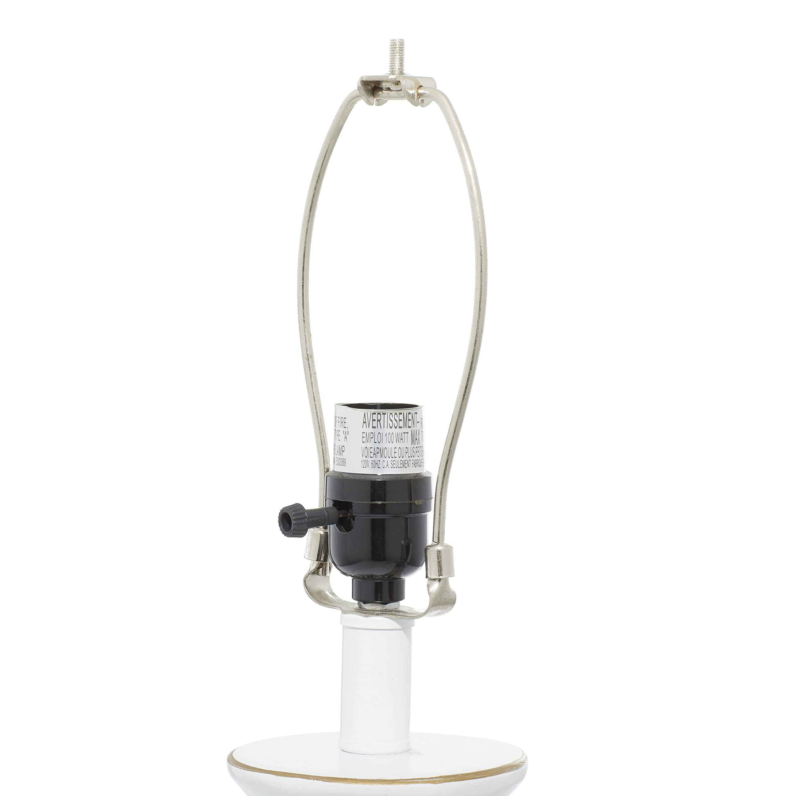 Deco 79 Modern White Polystone Table Lamp with Gold Accents - 16