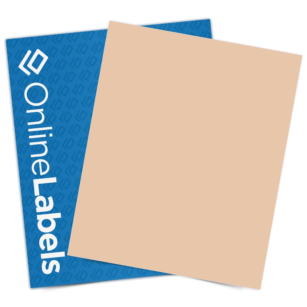 Premium Light Tan Sticker Paper - 8.5
