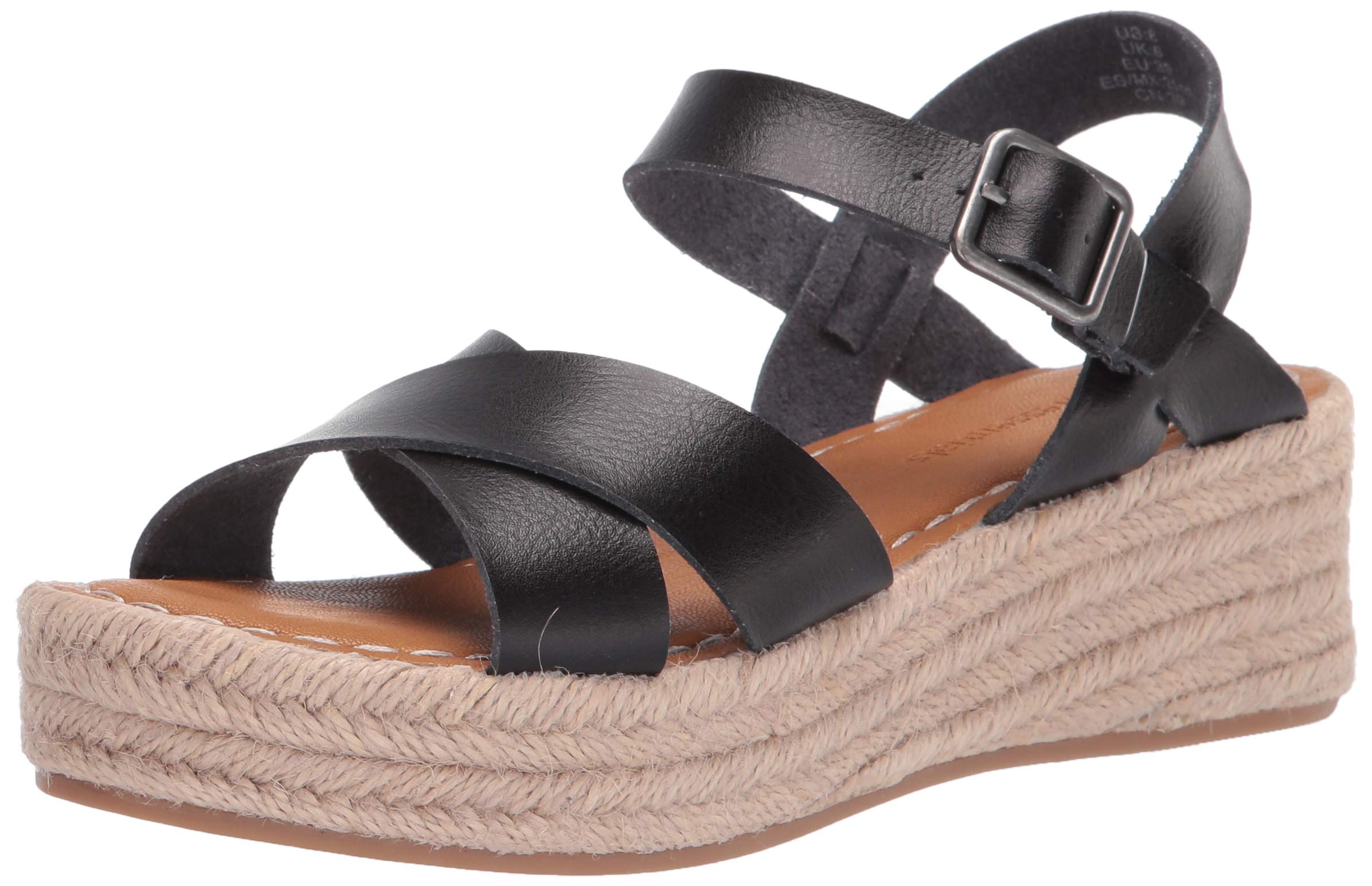 Amazon Essentials Women's Flatform Espadrille Sandals - Comfortable Summer Wedge Shoes for Beach, Vacation & Casual Outfits