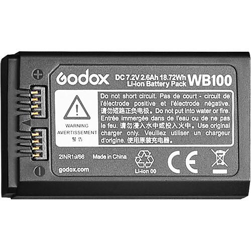 Godox WB100 Rechargeable Battery for AD100pro Pocket Flash - Perfect for Outdoor Photography & Studio Lighting