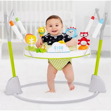 Jumpscape Fold Away Activity Jumper - Portable Baby Bouncer for Indoor & Outdoor Play - Perfect for Home, Travel, and Playdates