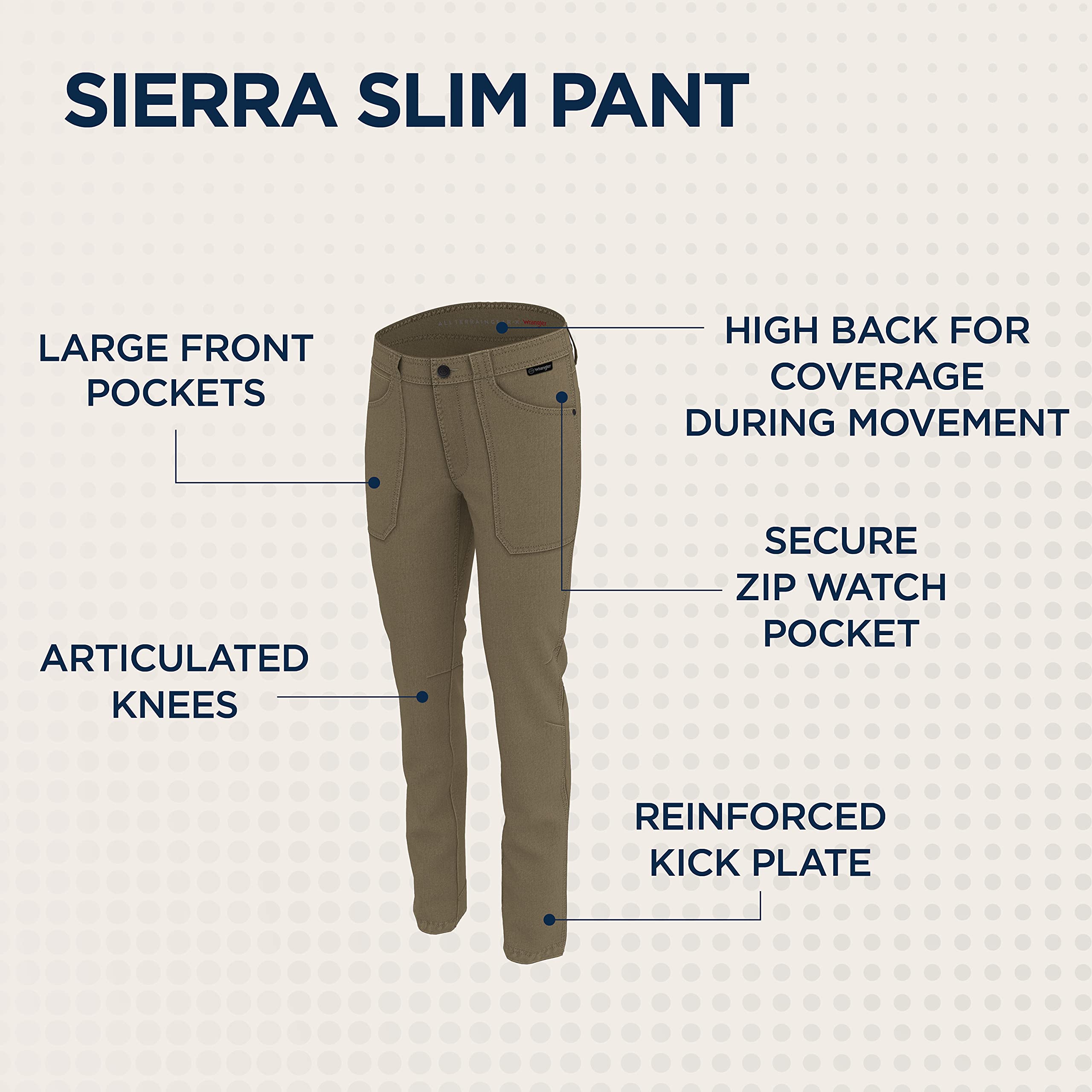 ATG by Wrangler Women's Slim Fit Canvas Pants - Comfortable Casual Work Pants for Outdoor Activities & Everyday Wear