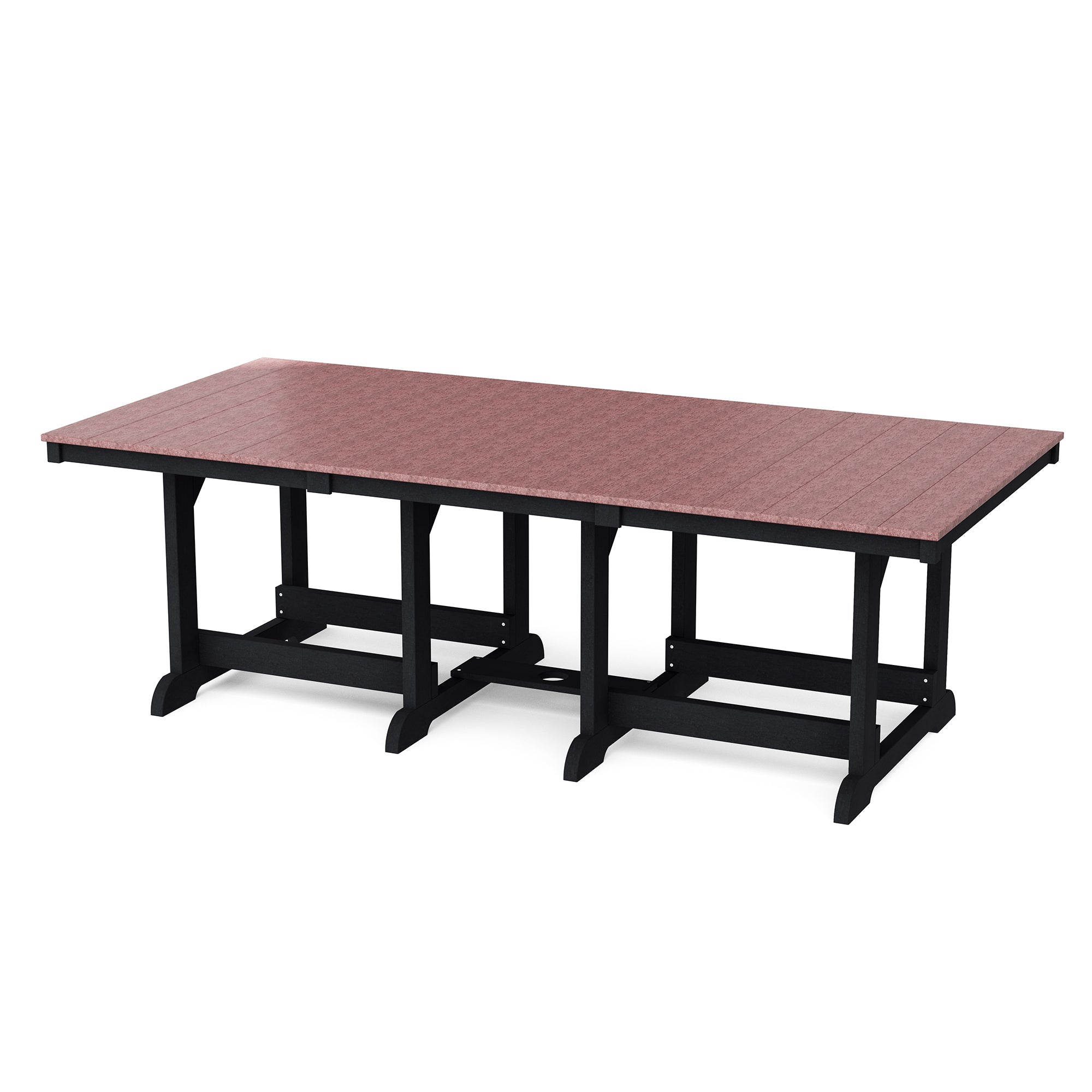 Heritage 44x96 Inch Solid Wood Dining Table - Large Farmhouse Style Dining Room Table for 8-10 People - Perfect for Family Gatherings & Dinner Parties