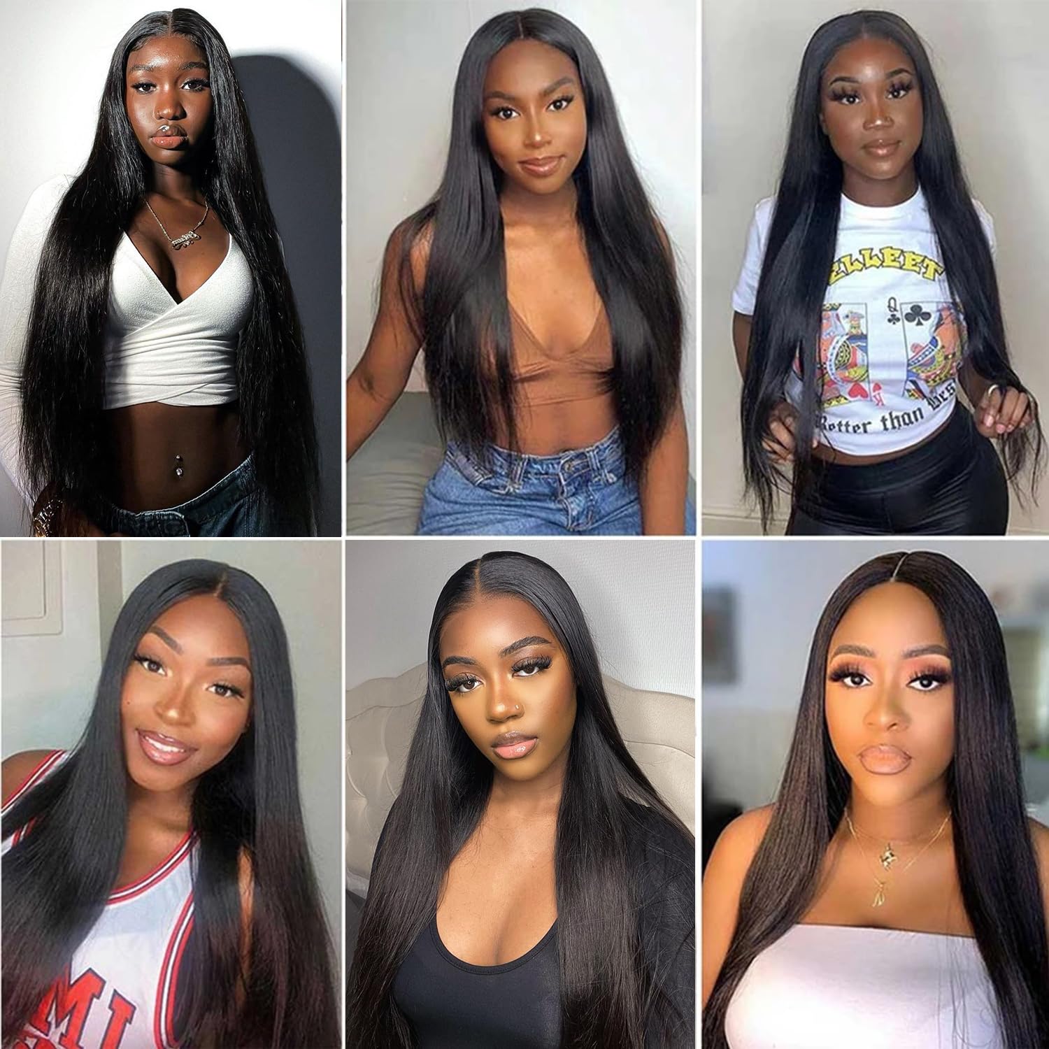 6x4 Straight Lace Closure Wigs Human Hair 180% Density - Glueless Wear & Go Pre Plucked Wigs for Black Women (24 Inch) - Perfect for Daily Wear, Special Occasions & Protective Styling