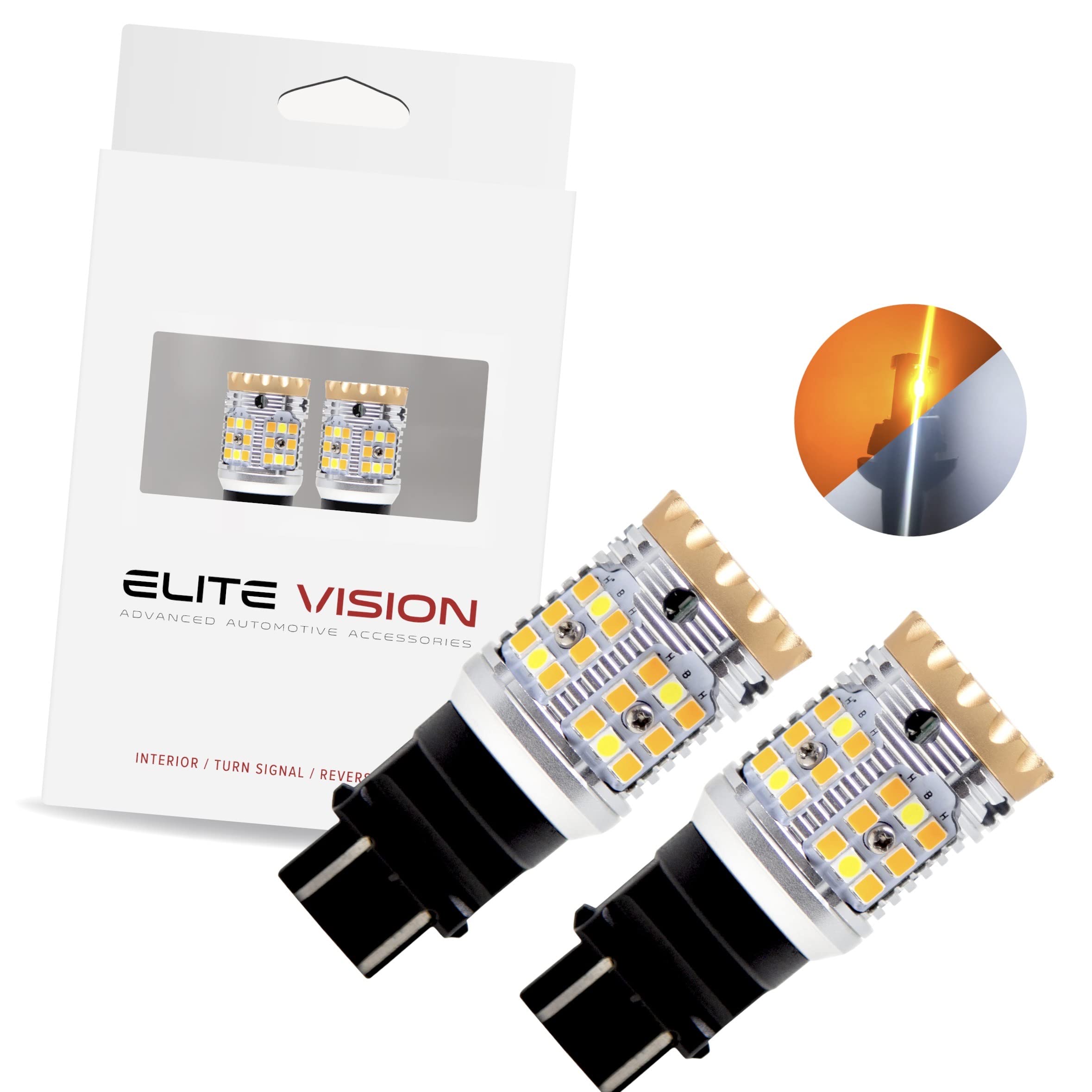 Error-Free Canbus LED Bulbs - Super Bright Turn Signal & DRL (3157/3057) for Cars