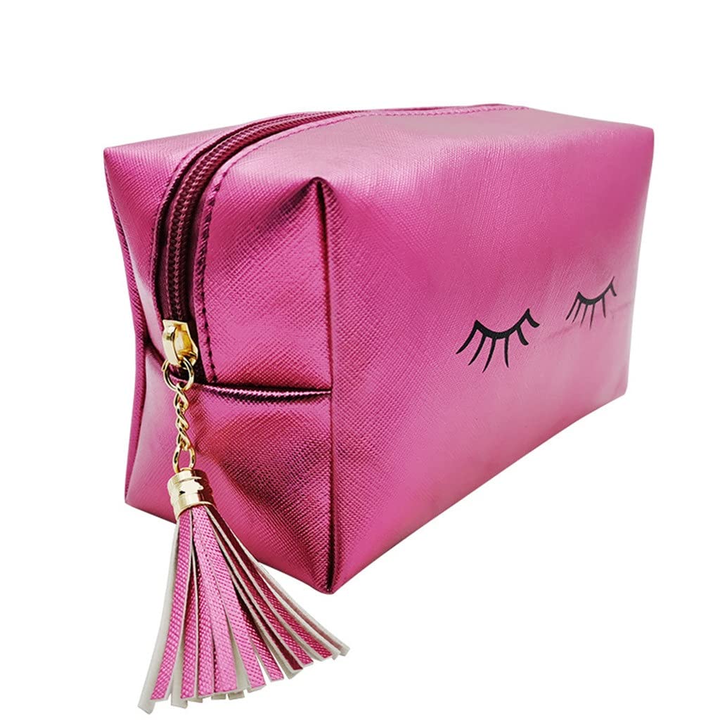 Cute Cross Pattern Large Capacity Cosmetic Storage Bag - Waterproof Travel Makeup Organizer for Skincare Products, Home & Handheld Use (19x8x11cm) - Perfect for Travel, Gym & Daily Organization (Color: A)