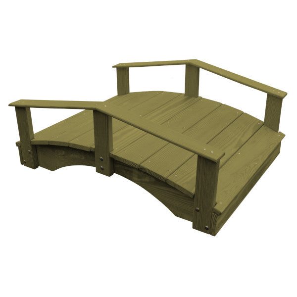 Handcrafted Oriental Garden Bridge - Decorative Asian Wooden Footbridge for Zen Gardens, Ponds & Backyard Landscaping