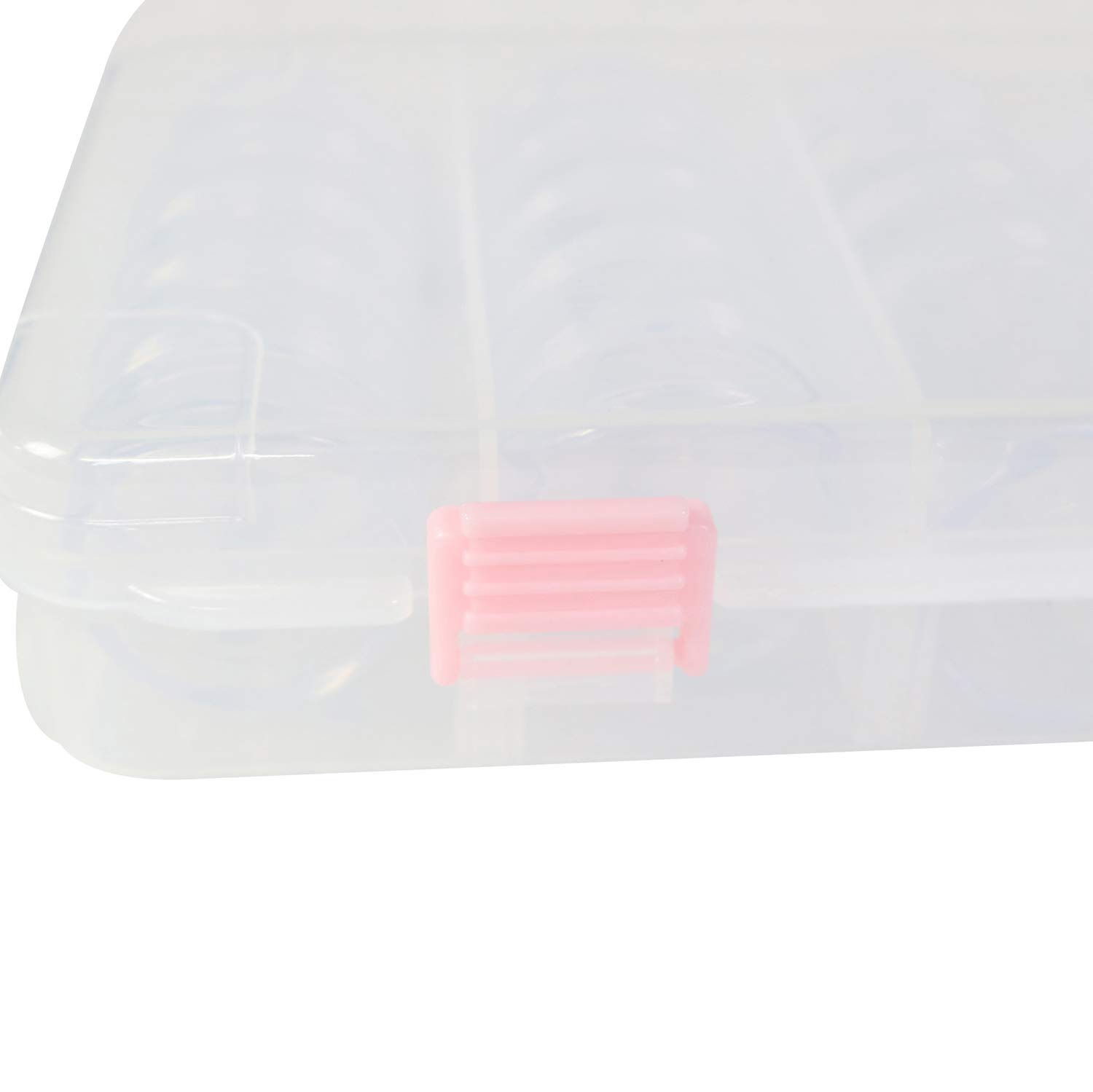 Everything Mary Large Plastic Bead Storage Organizer Box - 28 Jars for Beads, Crafts & Art Supplies - Clear Plastic Container Case for Painting & DIY Organization - Perfect for Craft Rooms, Jewelry Making & Home Office Storage