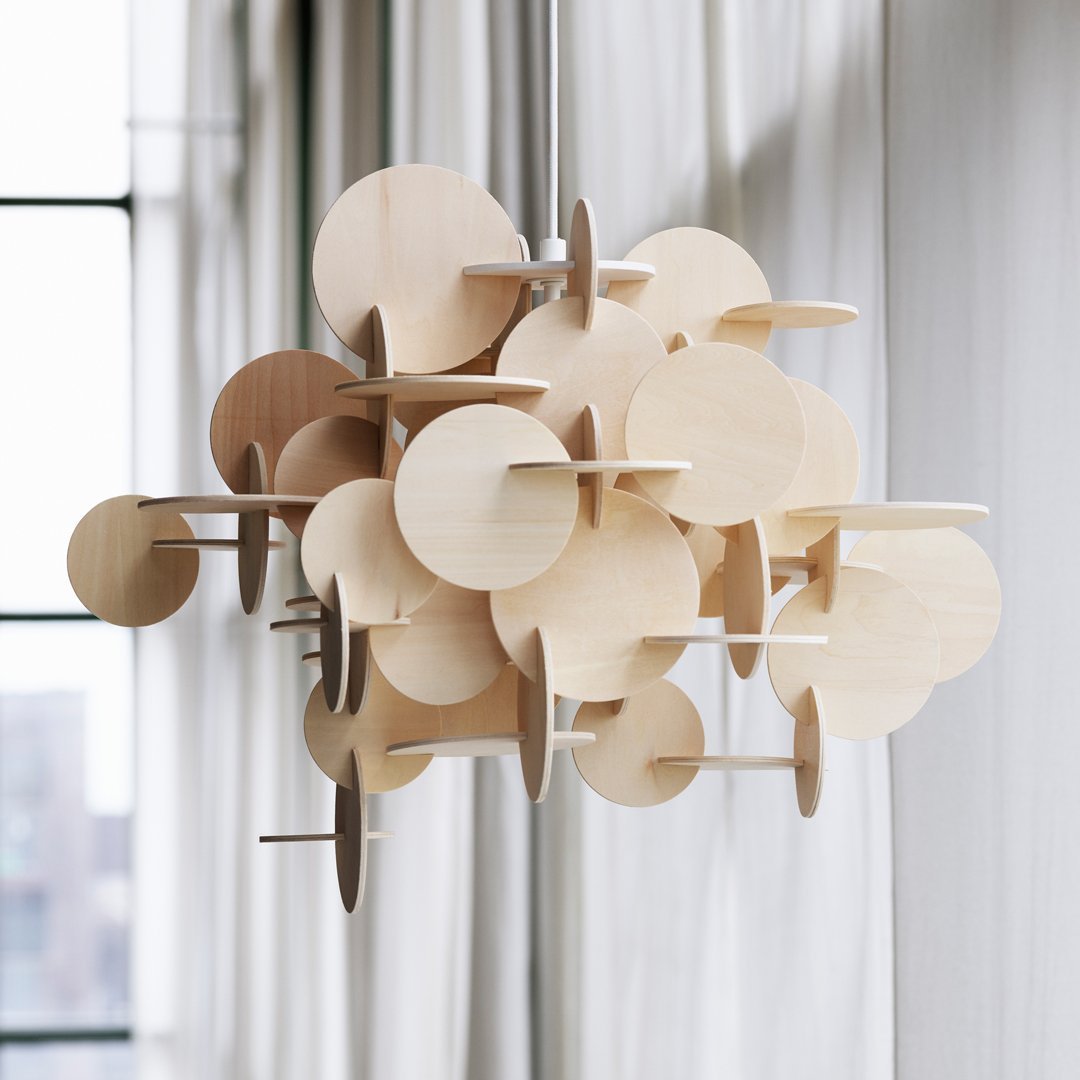 Modern Bau Pendant Lamp - Sleek Scandinavian Design for Living Room, Bedroom, or Dining Area | Adjustable Hanging Light Fixture