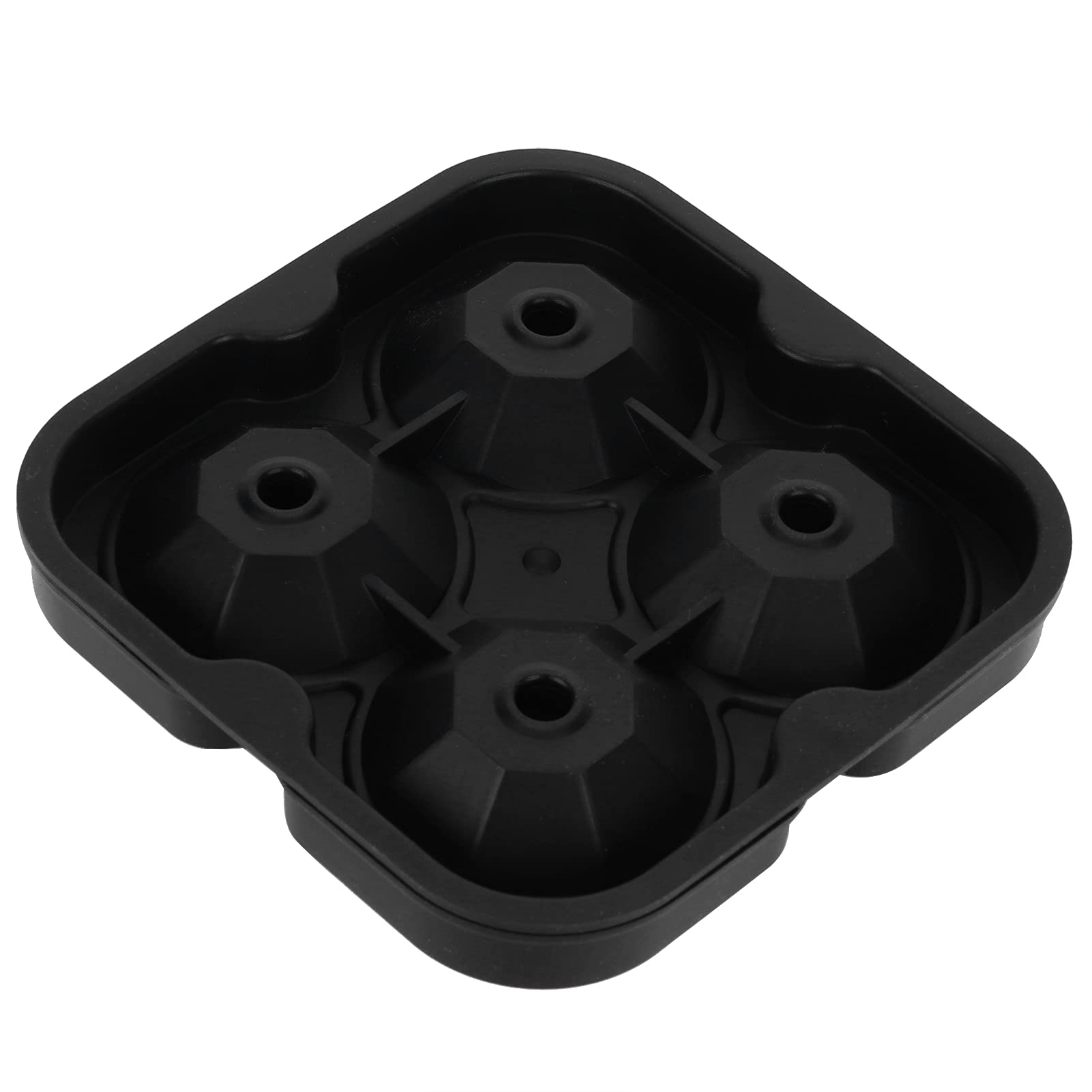 Premium Silicone Ice Ball Maker - 4-Grid Reusable Ice Mold for Whiskey, Cocktails & Drinks - Perfect for Home Bar, Office & Party Use