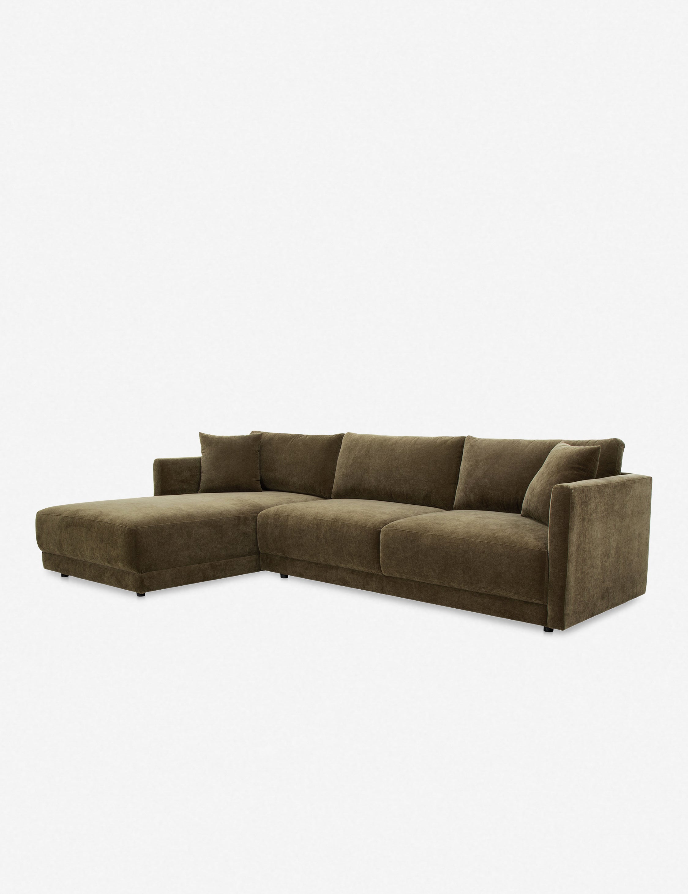 Modern Fairfield Sectional Sofa with Reversible Chaise - Comfortable L-Shaped Couch for Living Room, Family Room & Small Spaces - Soft Fabric Upholstery & Sturdy Wood Frame