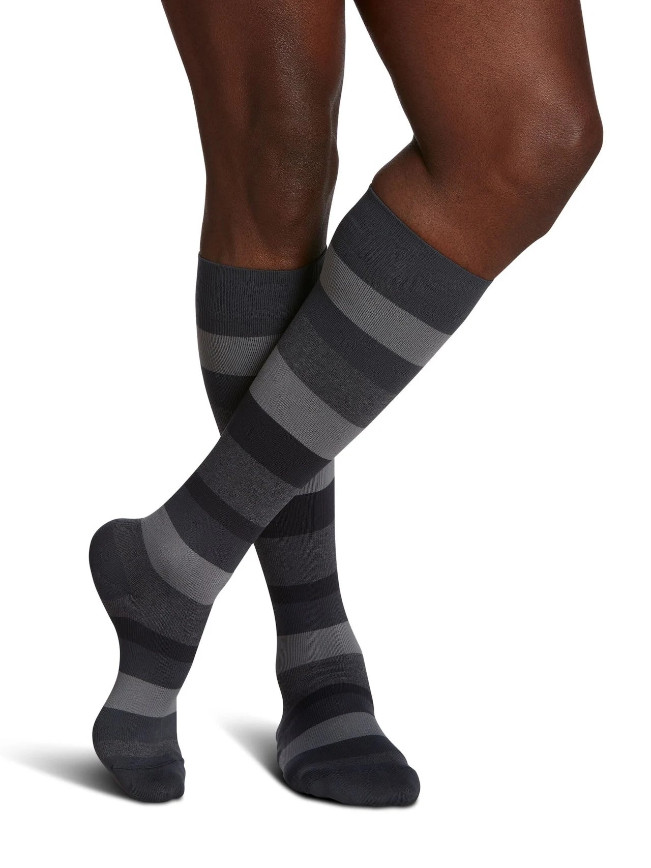 Sigvaris Microfiber Shades 15-20 mmHg Compression Socks for Men - Calf Length Support for Circulation, Running & Travel