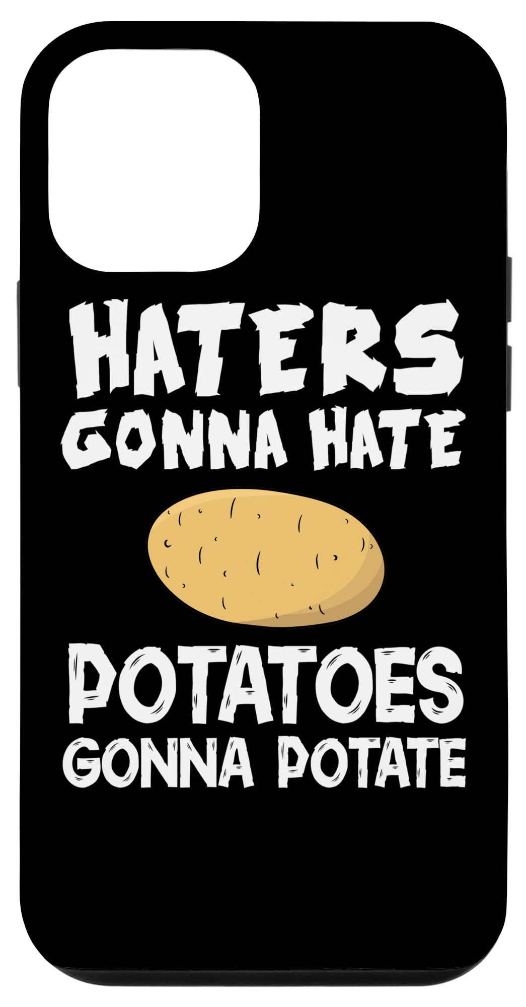 iPhone 12 Mini Protective Case - Funny 'Haters Gonna Hate' Design - Perfect Gift for Apple Fans - Durable Phone Cover for Everyday Use & Travel