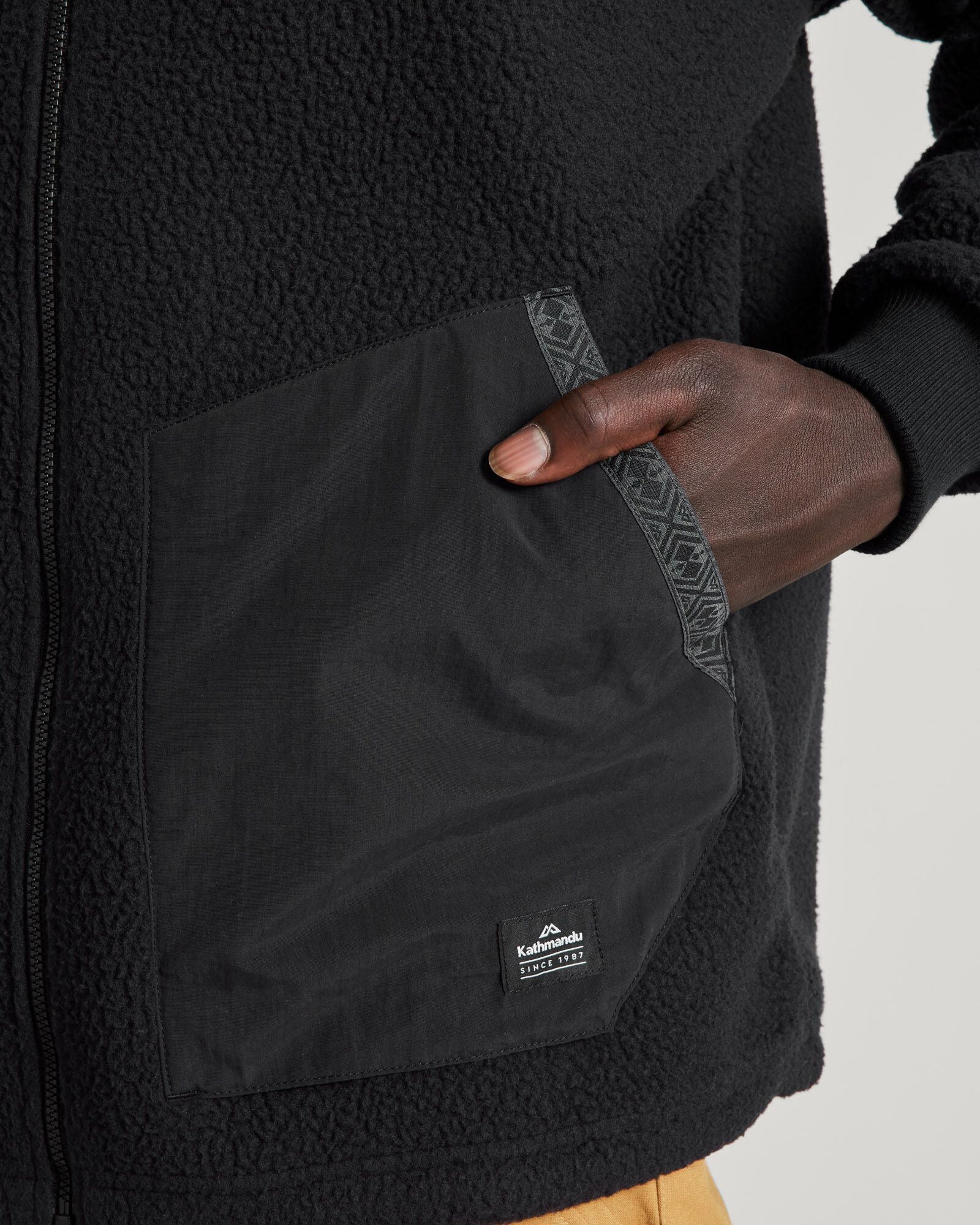 Co Z High Pile Fleece Jacket for Men - Warm Winter Outerwear, Black - Perfect for Outdoor Activities, Camping & Casual Wear