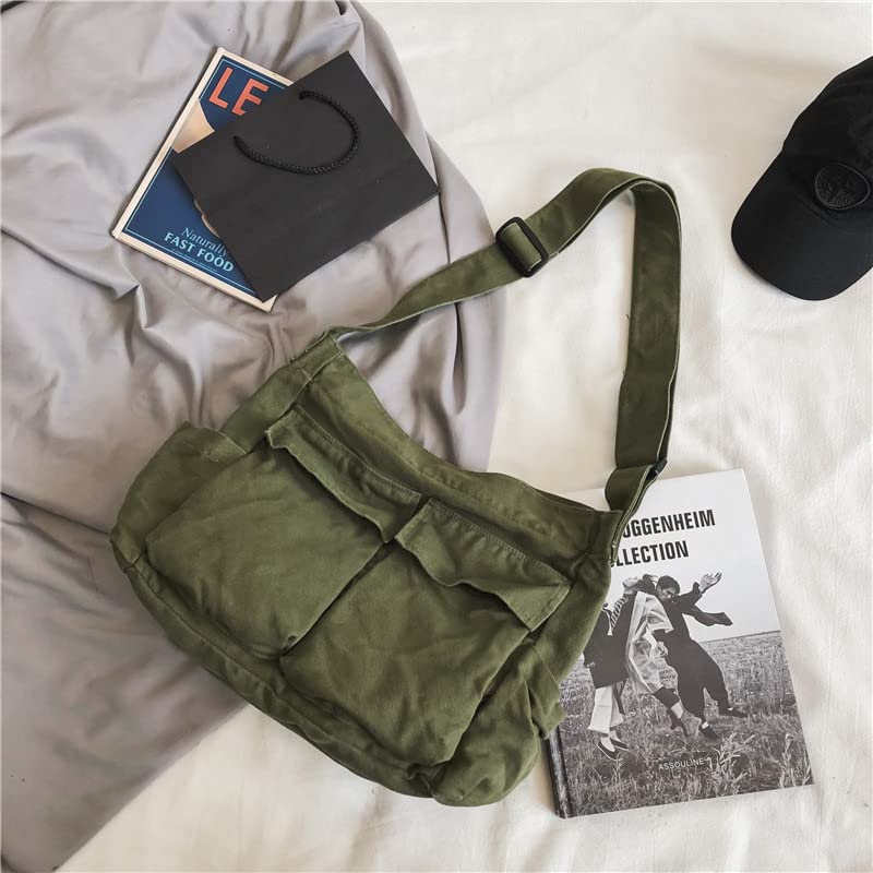 Stylish Canvas Tote Bag for Women & Men - Large Capacity Casual Shoulder Handbag - Perfect for Work, Travel, and Everyday Use
