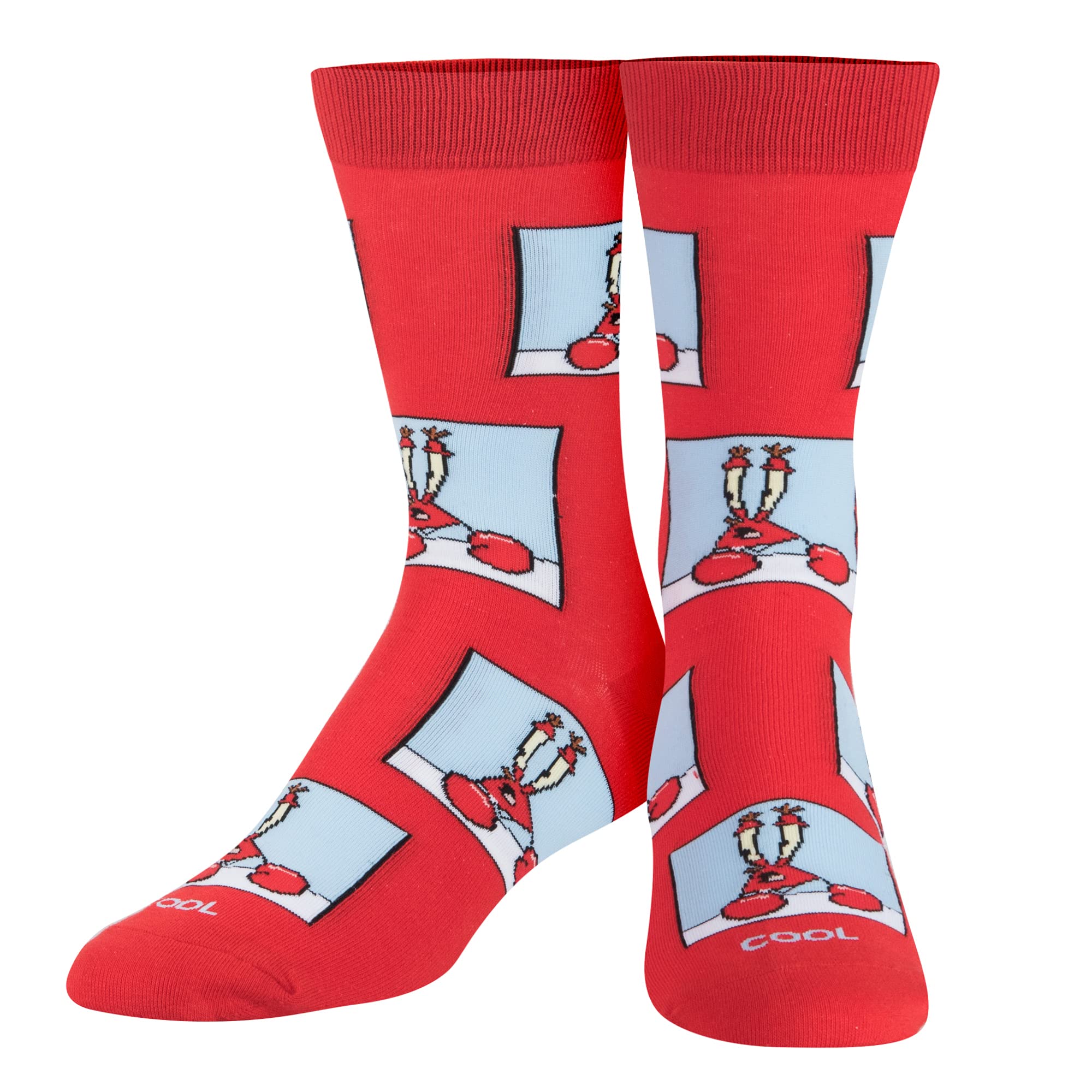 SpongeBob Cartoon Socks for Men - 5 Pairs Cool Novelty Socks Gift Set - Perfect for Birthday Gifts, Cosplay, and Casual Wear
