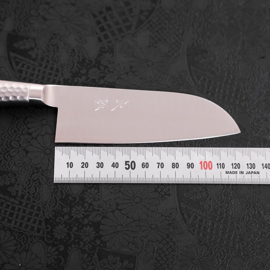 Premium Santoku Knife 5-inch VG-10 Stainless Steel Blade with Polished Western Handle - Perfect for Slicing, Dicing & Chopping Vegetables, Meat & Fish in Home Kitchens