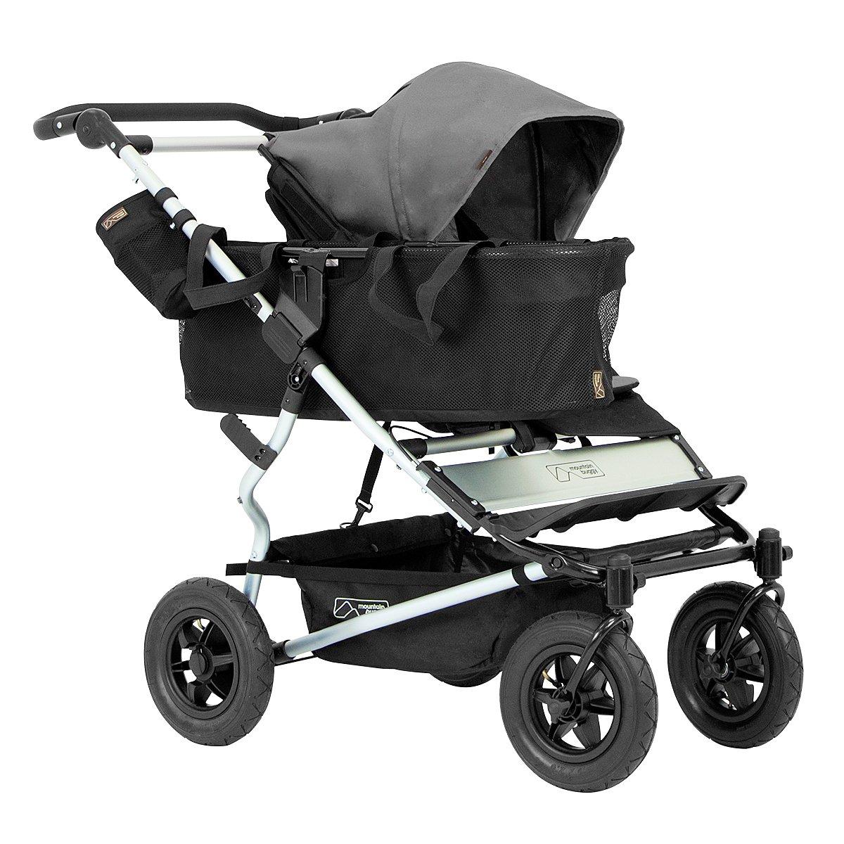 Mountain Buggy Joey Complete Stroller with Tote Bags & Frame for Duet - Perfect for Urban Travel, Shopping & Family Outings