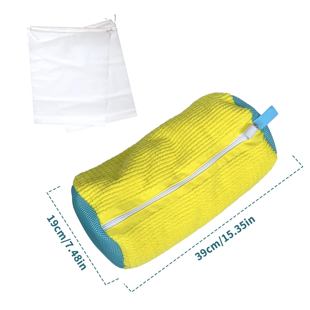 Shoe Washing Machine Bag - Laundry Wash Bag for Sneakers & Shoes - Reusable Mesh Cleaning Bag for Washer & Dryer - Perfect for Travel, Gym & Sports Gear Protection