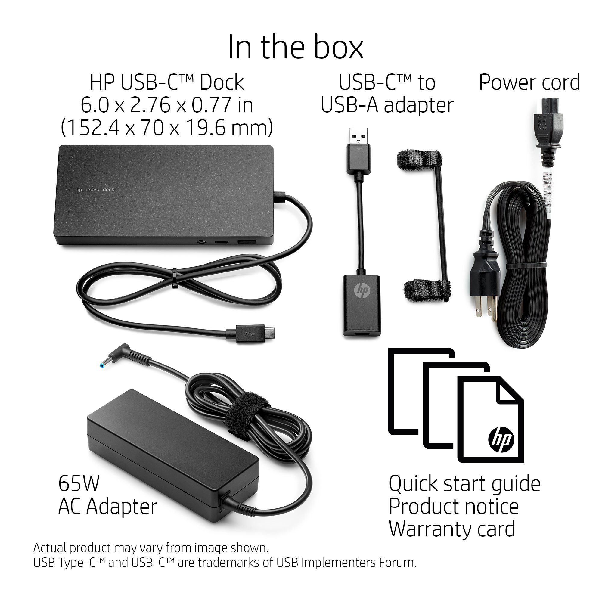 HP Y0K80AA#ABA USB-C & USB-A Laptop Docking Station - Dual HDMI & DisplayPort, 4K Video, Gigabit Ethernet, 5 USB Ports - Ideal for Home Office & Remote Work Setup