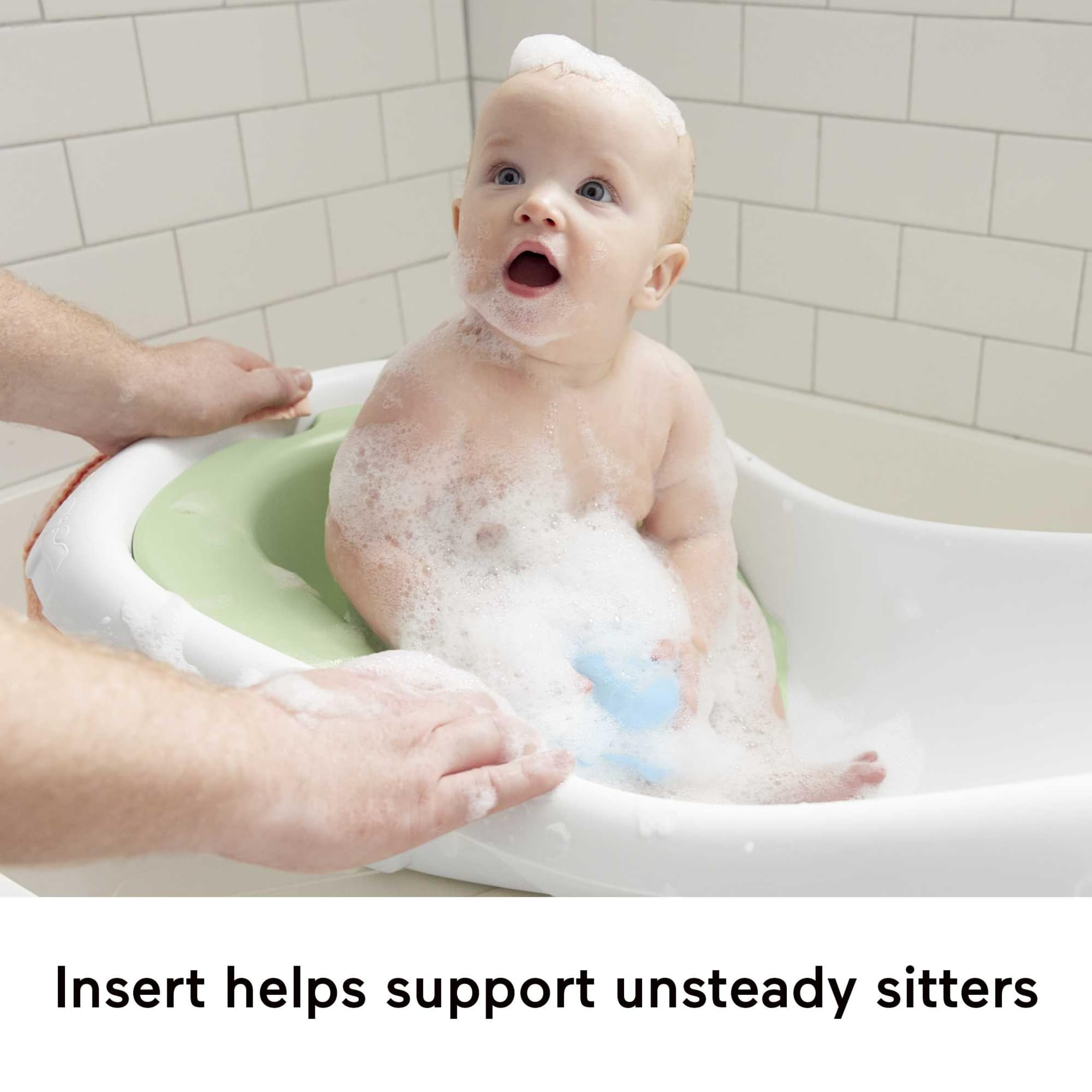 Fisher-Price 4-in-1 Baby to Toddler Bathtub with Removable Infant Sling Seat & Puppy Toys - Convertible Bathing Tub for Newborns to Toddlers - Perfect for Bath Time Safety and Play in Nursery or Bathroom