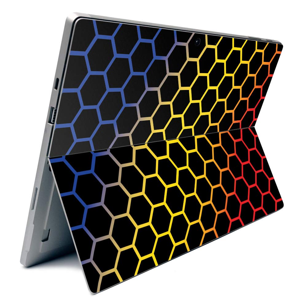 MightySkins Protective Vinyl Skin Wrap for Microsoft Surface Pro 7 - Honeycomb Design | Durable Decal Cover | Easy to Apply & Remove | Made in USA | Perfect for Work, School & Travel Protection