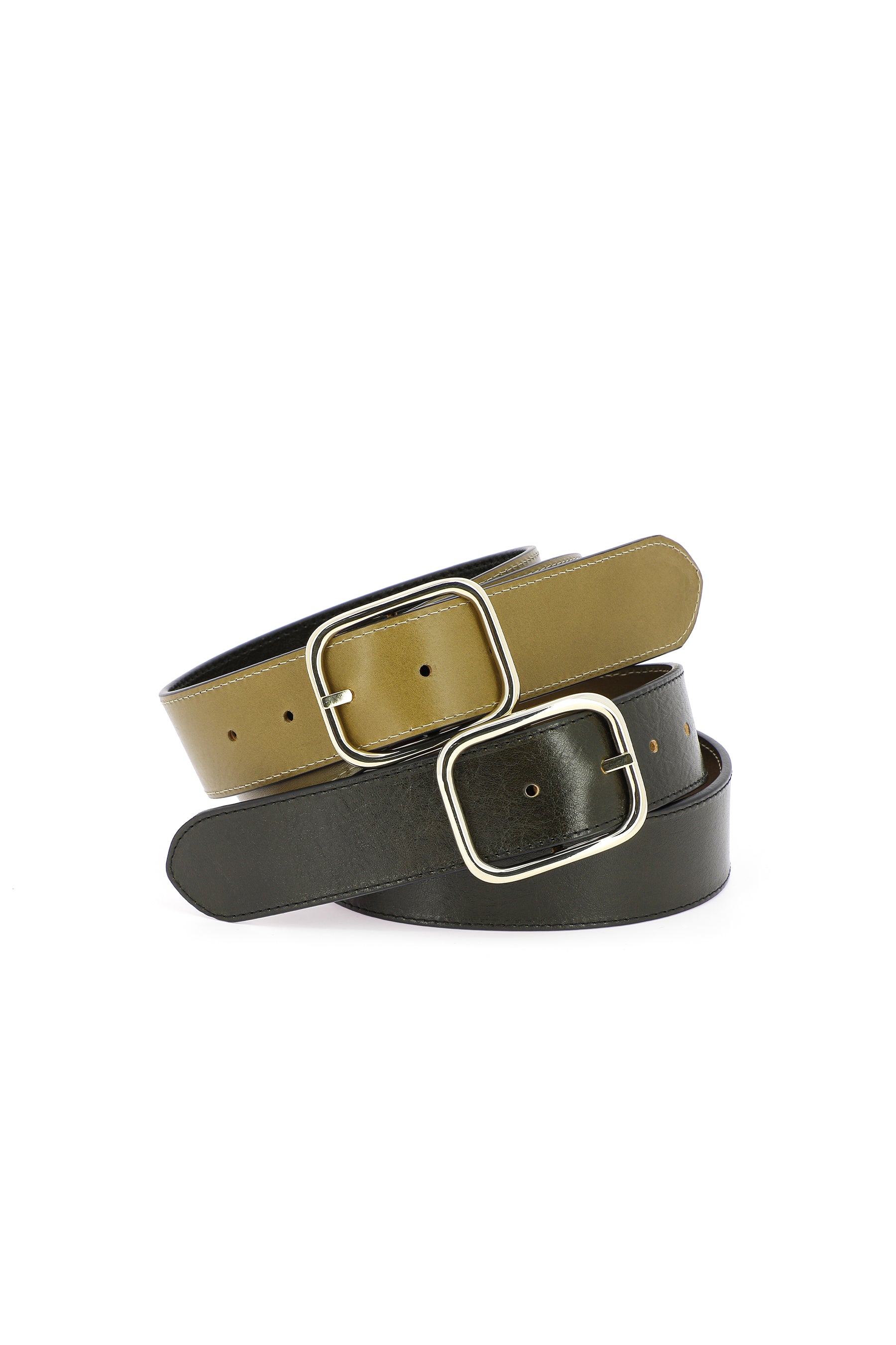Herbert Frere Soeur Versa Belt in Olive - Adjustable Waist Belt for Women | Perfect for Casual Outfits, Office Wear & Dressing Up
