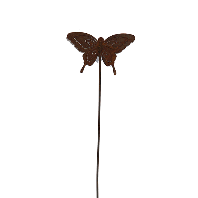 W4936B Small Butterfly Garden Stakes - Rust-Resistant Metal Plant Markers for Outdoor Flower Beds & Vegetable Gardens