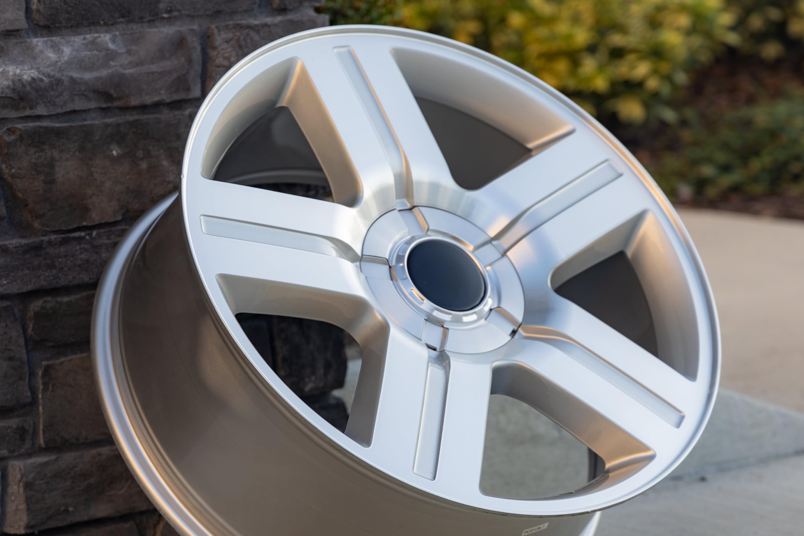 OE Wheels CV84 20 Inch Rims - 6x139.7 Bolt Pattern, 20x8.5 Gloss Silver Machined Wheels for Chevy Tahoe & Compatible Models - Perfect for Off-Roading, Street Performance & Custom Truck Upgrades