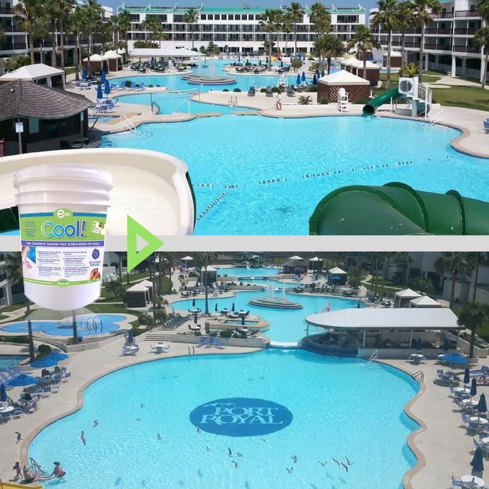 Cool Pool Deck Coating - TripleCrown SealBack Non-Slip Surface Protection | Slip-Resistant Poolside & Patio Coating for Outdoor Safety