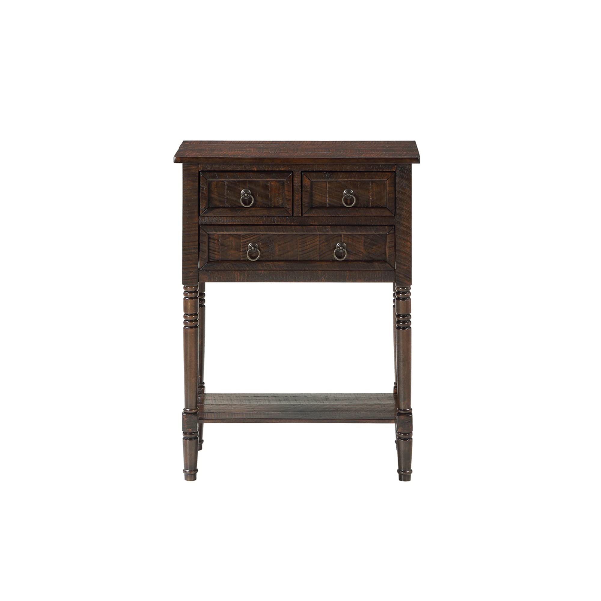 Ergode Kendra 3-Drawer Console Table with Open Shelf - Modern Entryway Hallway Furniture for Small Spaces, Living Room, Bedroom & Office Organization