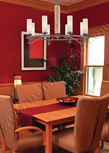 Minka Lavery 4460-273 Wall Sconce Light Fixture - 1 Light 60W Aged Patina Iron Glass Wall Lamp for Living Room, Bedroom & Hallway Lighting