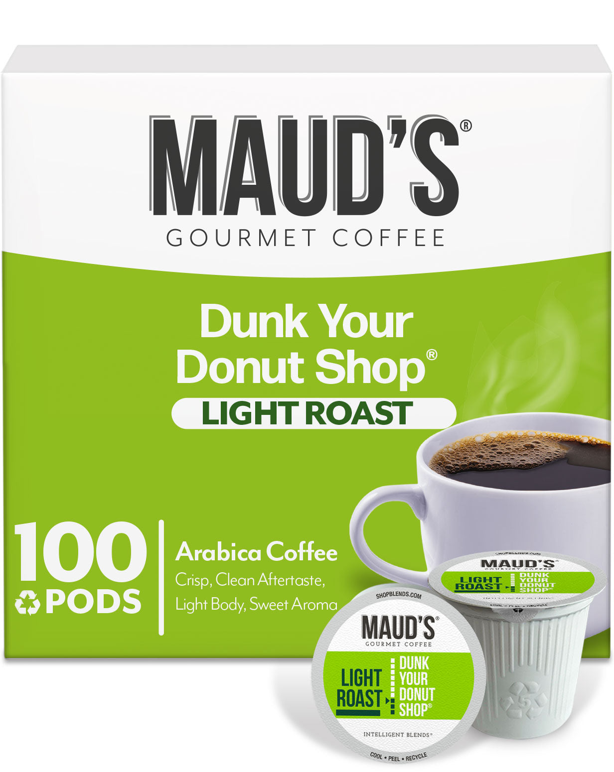 Maud's Donut Shop Coffee Pods - Premium K-Cup Compatible Pods for Keurig Brewers | Perfect for Breakfast, Office & Home Coffee Breaks