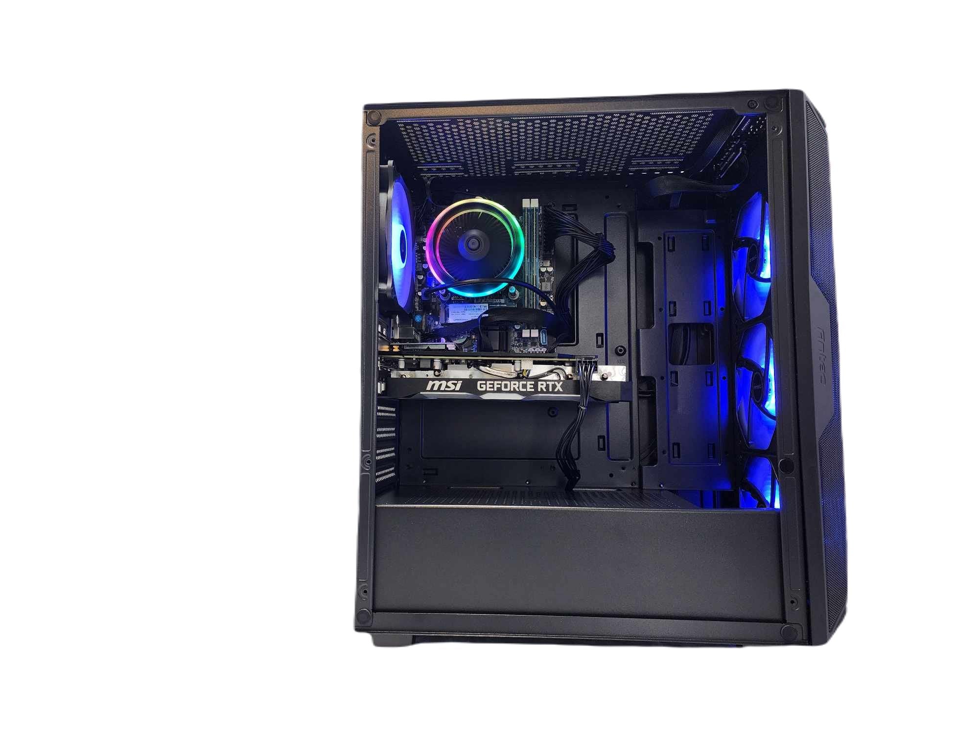 Custom Gaming PC Desktop Computer - Intel Core i5, NVIDIA RTX 5060, 1TB SSD, 32GB DDR5 RAM, B760 Motherboard (Black) - Perfect for 4K Gaming, Streaming & Content Creation