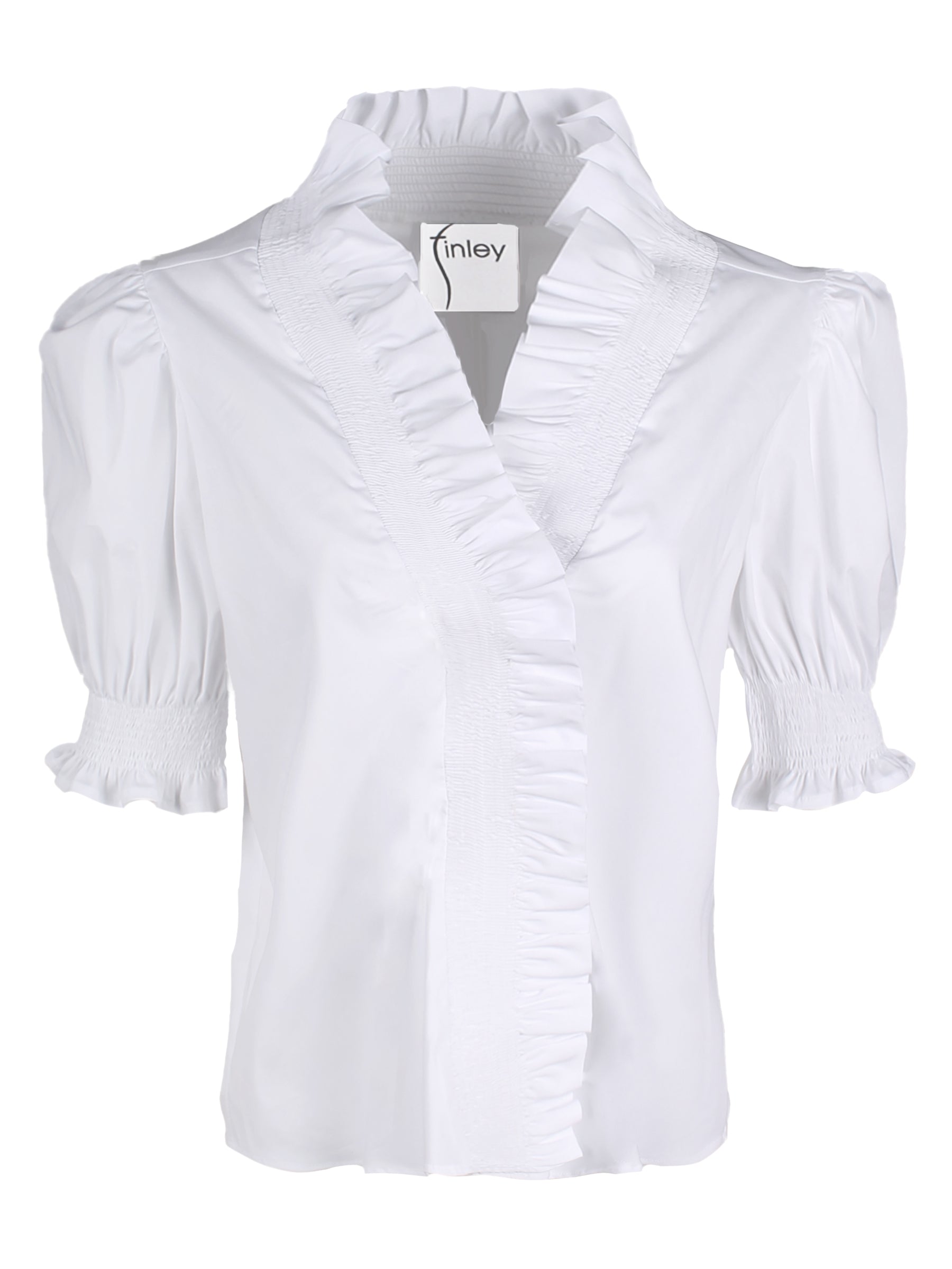 Silky Poplin Cici Shirt for Women - Elegant White Blouse for Office, Party & Casual Wear