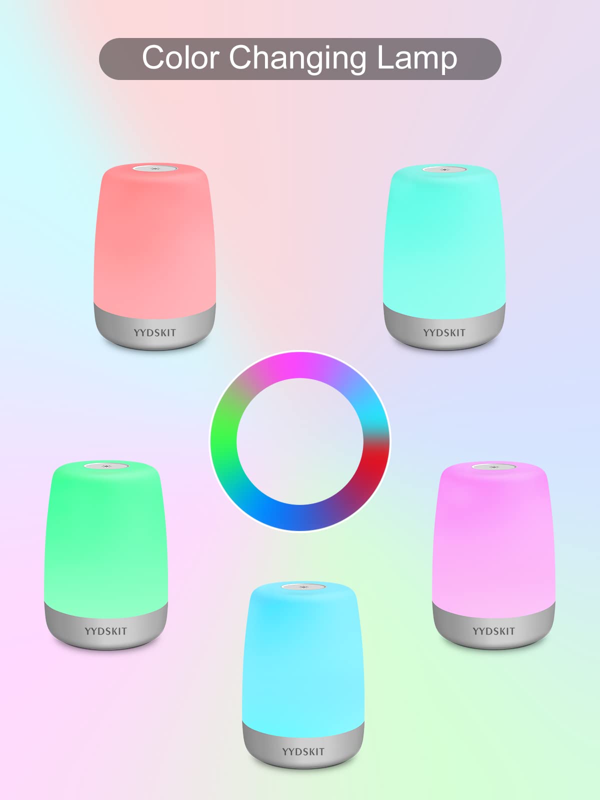 Rechargeable Baby Night Light for Kids Nursery - Portable Touch Night Lamp with 3 Timers & 200H Battery Life - Soft Warm Light for Breastfeeding, Newborn Care, Bedroom, Nursery & Travel Use