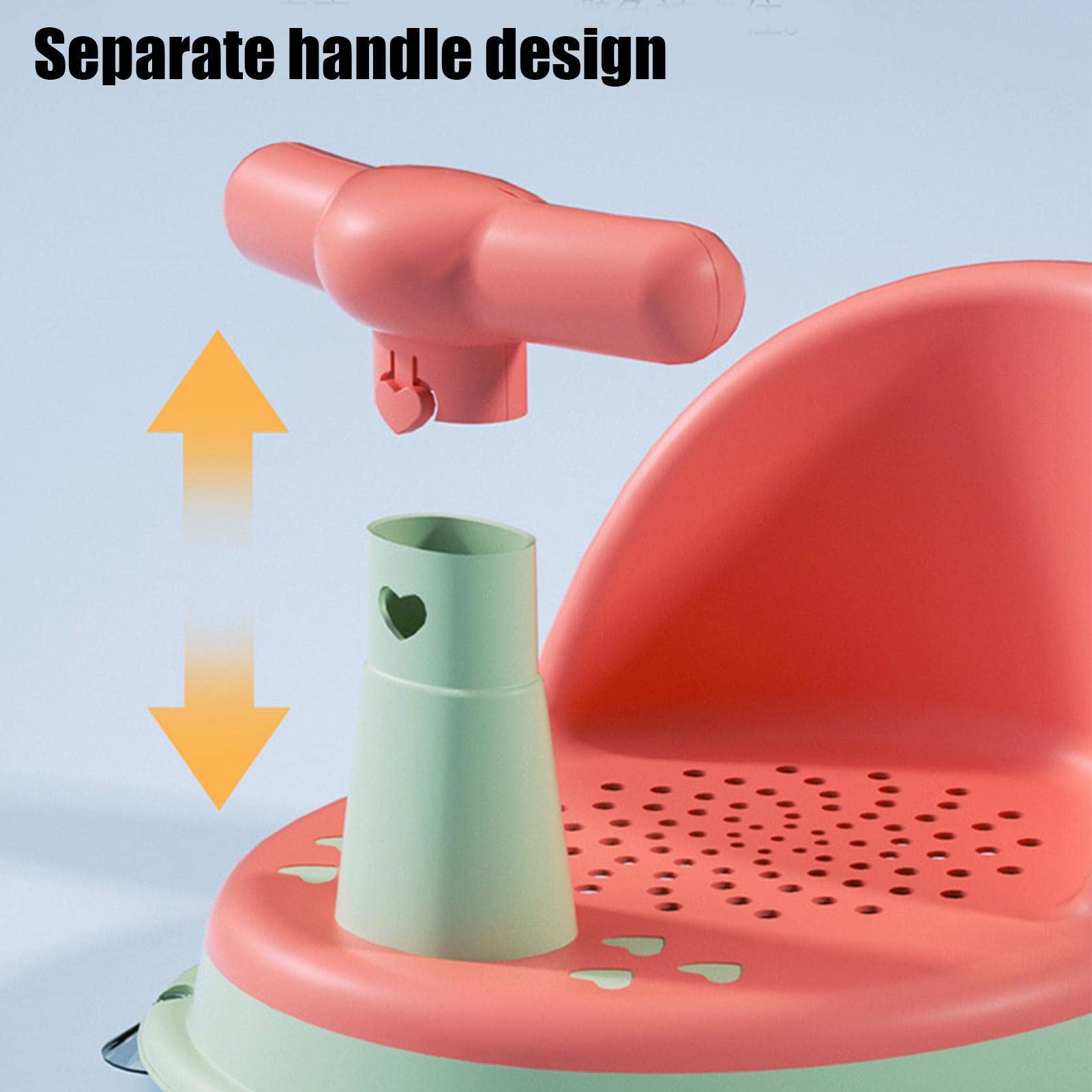 Non-Slip Baby Bathtub Seat with Suction Cups - Safe Bath Chair for Toddlers 6-18 Months | Baby Shower Gift | Perfect for Bathtime Safety in Home Bathroom