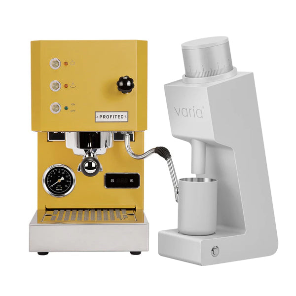 Profitec GO Espresso Machine & Varia VS3 Grinder Bundle - Premium Home Coffee Bar Setup for Espresso Lovers