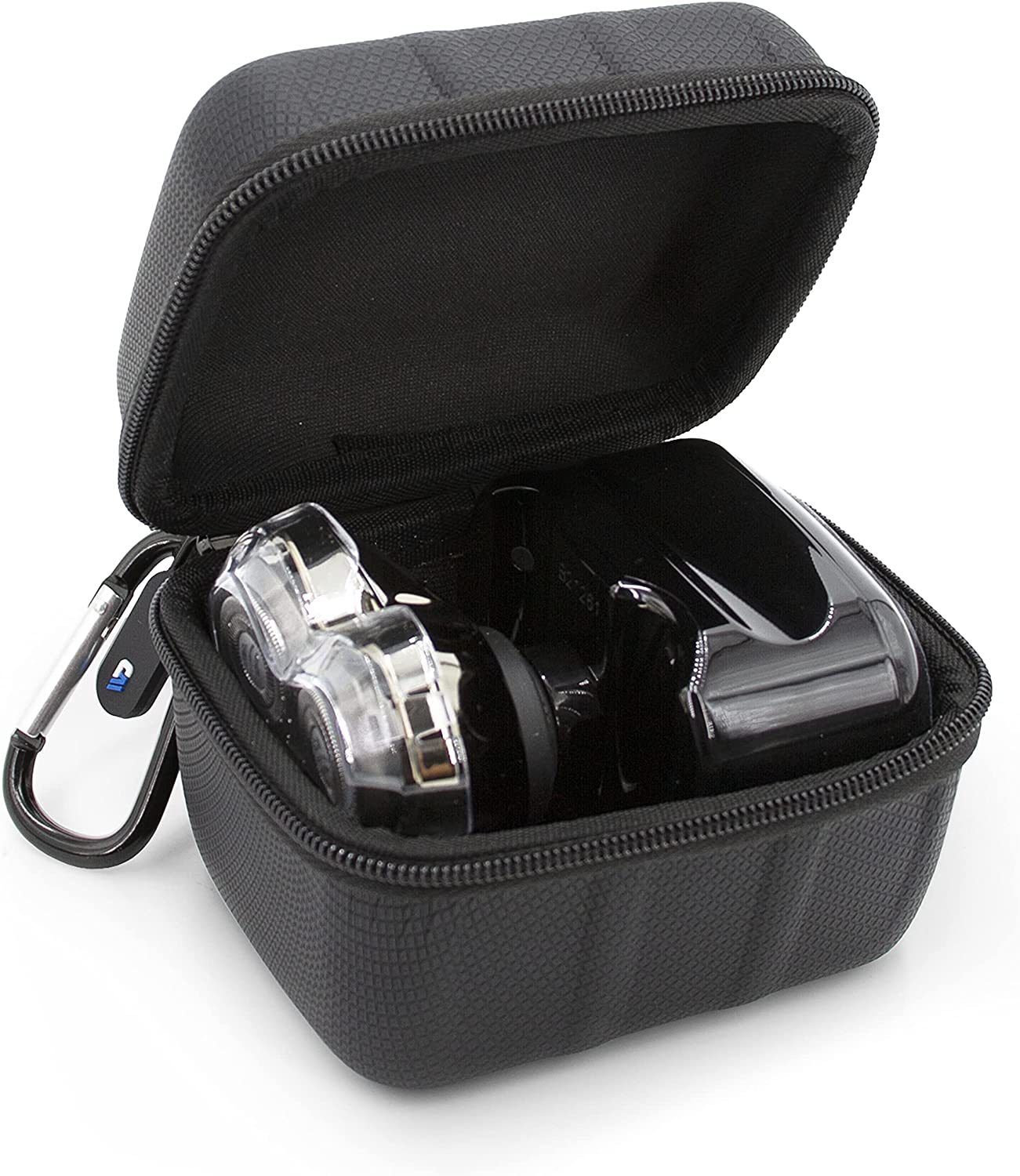 CASEMATIX Protective Case for Skull Shaver Pitbull Silver Pro & Gold Pro Electric Razors - Waterproof Travel Storage for Rotary Shavers - Perfect for Home, Gym, and Business Trips