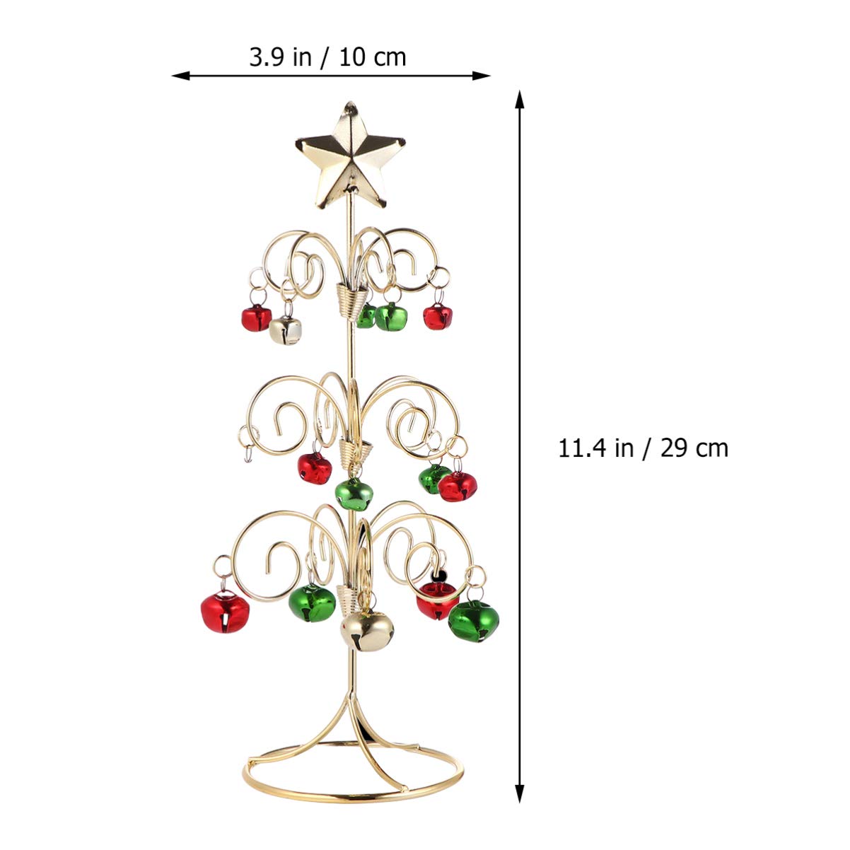 BESPORTBLE 1pc Wrought Iron Christmas Tree - Elegant Office & Hotel Decor, Miniature Xmas Tree for Desk, Workstation & Holiday Display - Perfect for Home, Office, Hotel & Gift Giving