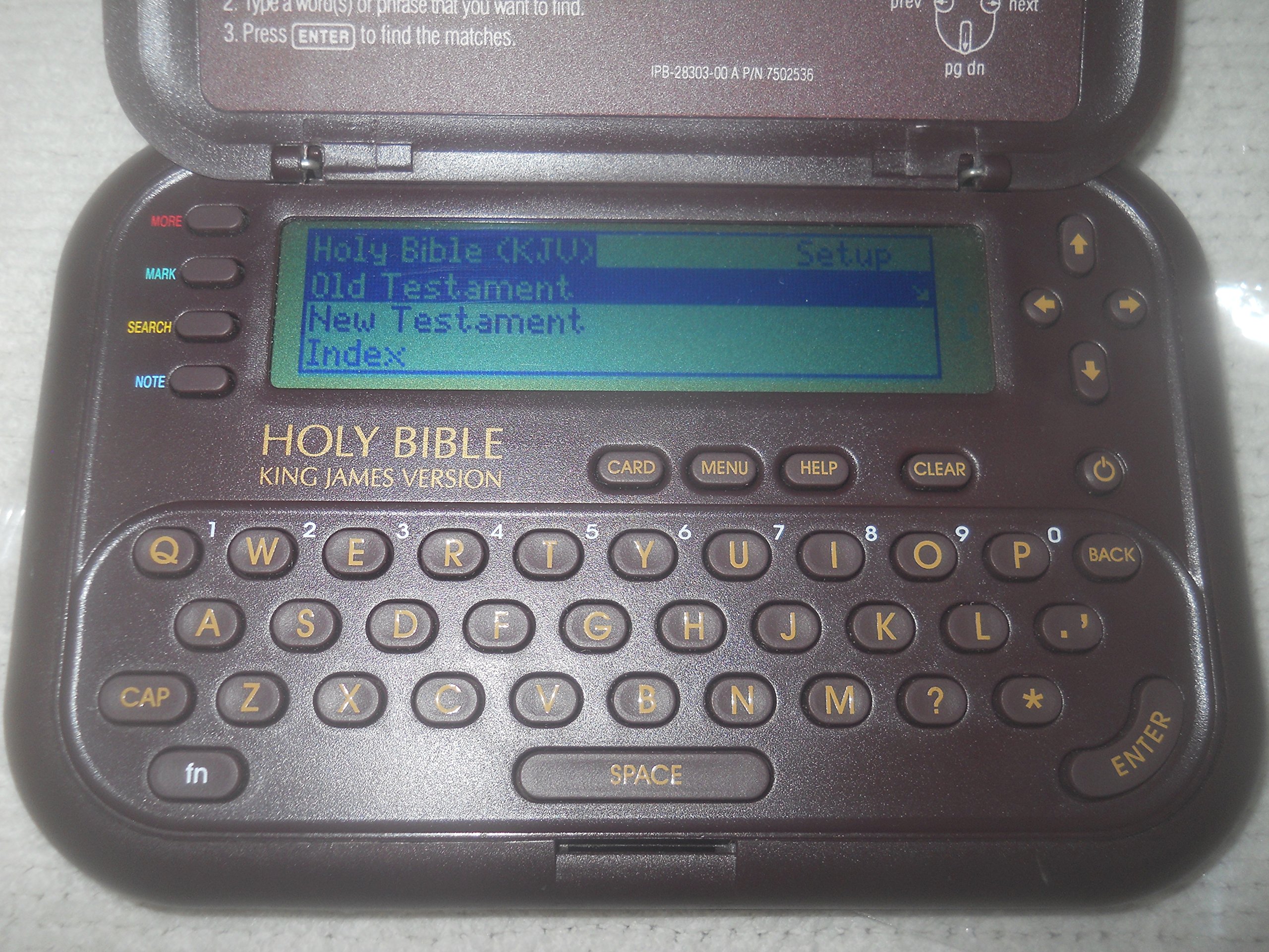 Franklin KJB-1440 Electronic King James Bible with Audio - Portable Digital Holy Scripture for Daily Devotion, Bible Study, and Church Services