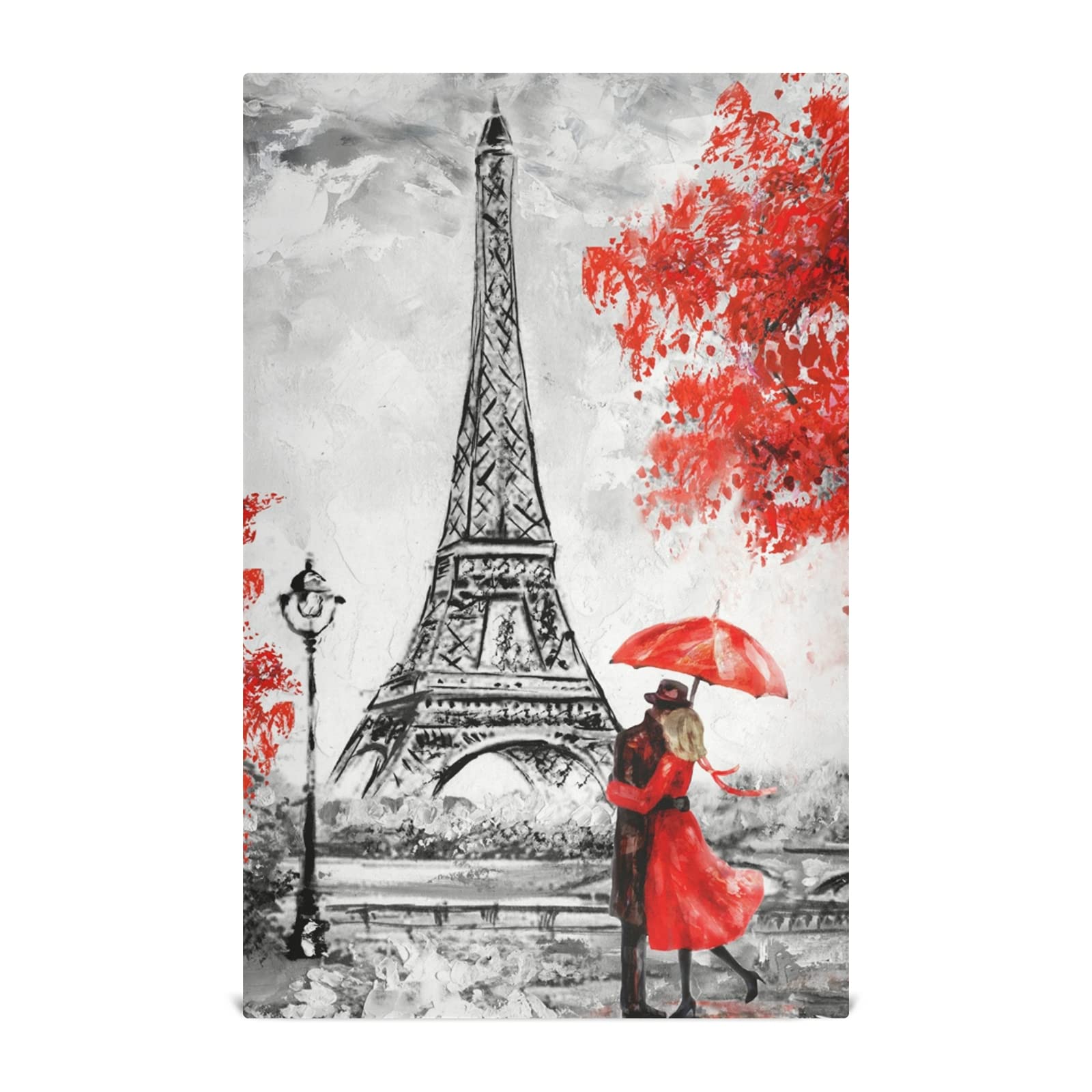 ALAZA European France Eiffel Tower Decorative Dish Towels Set of 6 - Absorbent Kitchen Towels for Drying Dishes, Decorating French Country Style Kitchens & Perfect Housewarming Gift