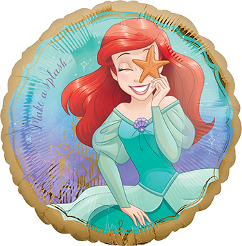 45cm Standard HX Ariel Mermaid Balloon for Birthday Party Decorations - Once Upon A Time Themed Party Supplies, Baby Shower, Disney Princess Celebration