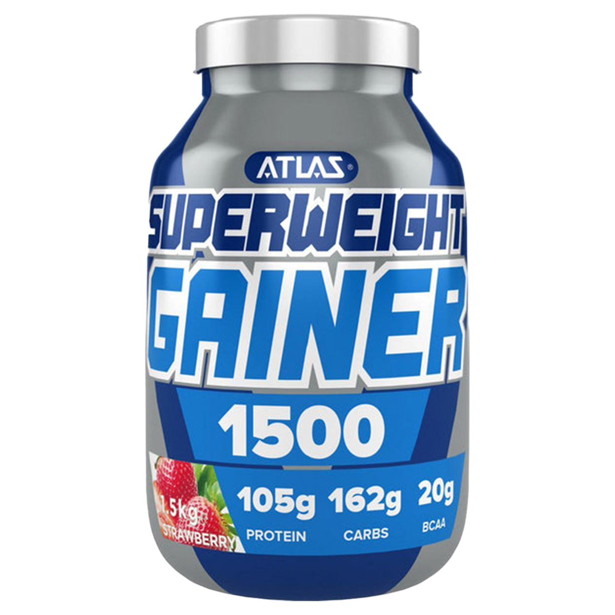 Atlas Superweight Gainer 1500 - High Calorie Weight Gain Protein Powder for Muscle Building & Mass Gain - Perfect for Bodybuilders, Athletes & Fitness Enthusiasts