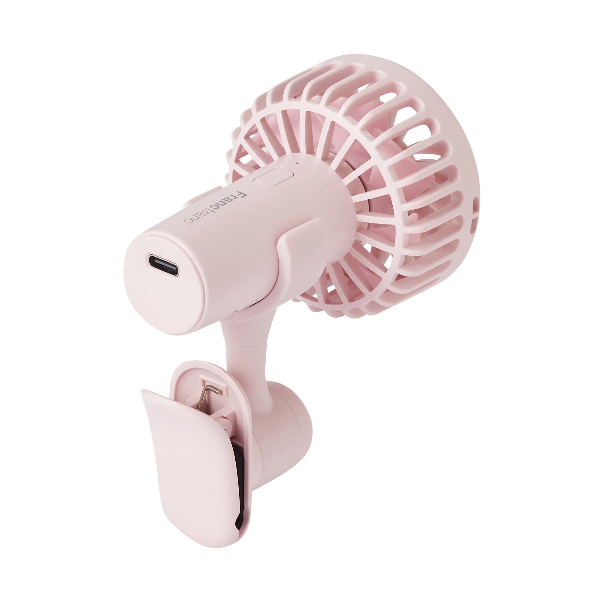 FRAIS Mini Portable Fan - Pink | USB Rechargeable Handheld Fan for Women, Kids | Perfect for Office, Travel, Gym & Outdoor Activities