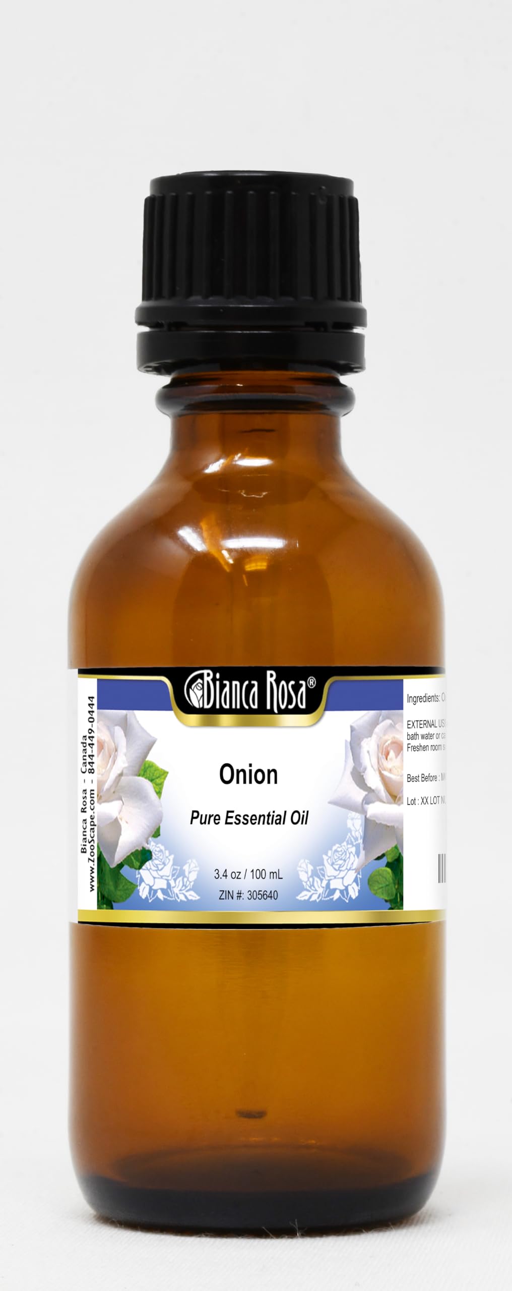 Onion Pure Essential Oil - 3.40 oz (100ml) for Hair Growth & Skin Care | Natural Aromatherapy Diffuser | USDA Certified Organic | ZIN: 305640 | Perfect for DIY Beauty Recipes & Home Spa Treatments