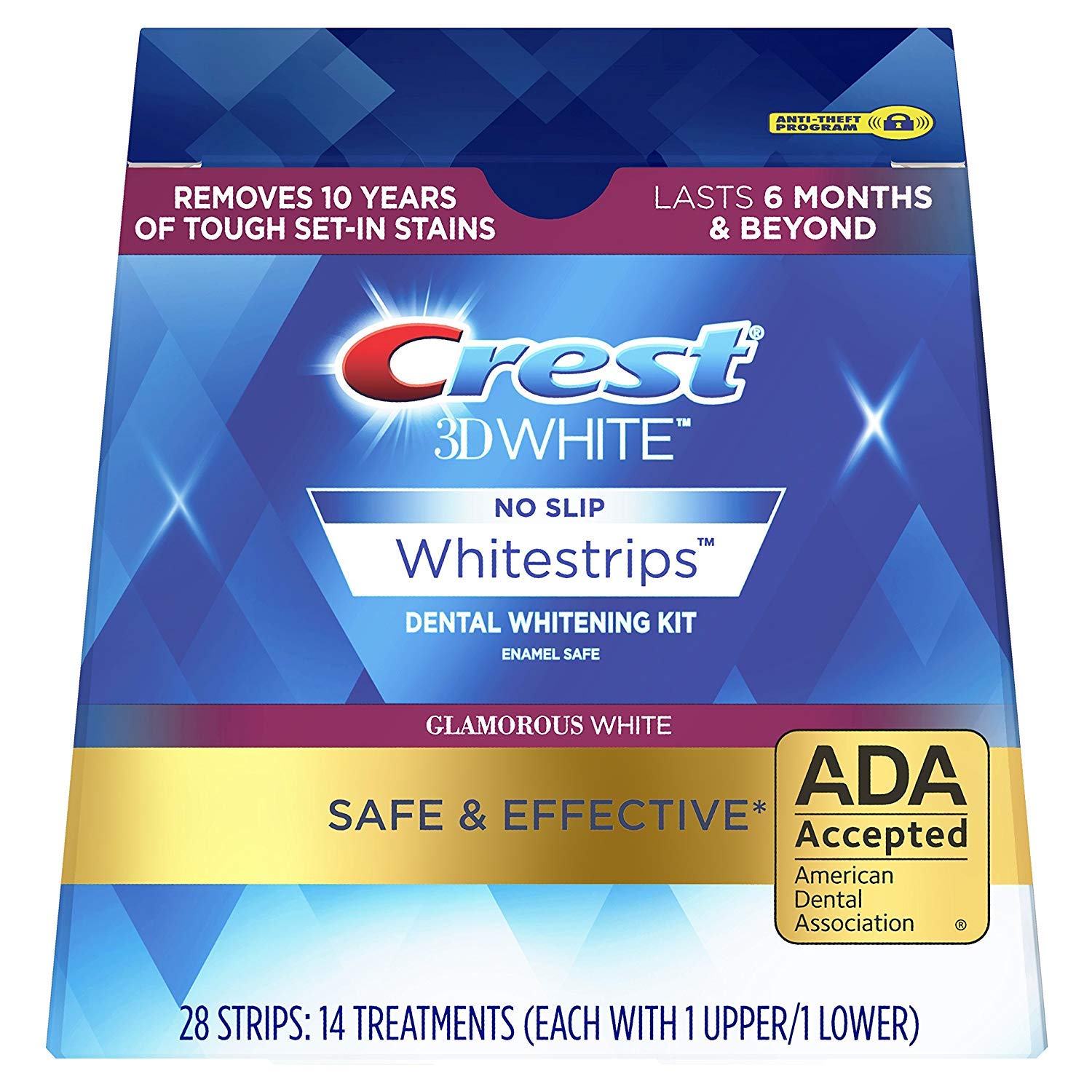 Crest 3D White Professional Effects Whitestrips Teeth Whitening Kit - 14 Treatments for 6 Months of Whiter Teeth | At-Home Dental Care & Bright Smile Solution for Special Occasions